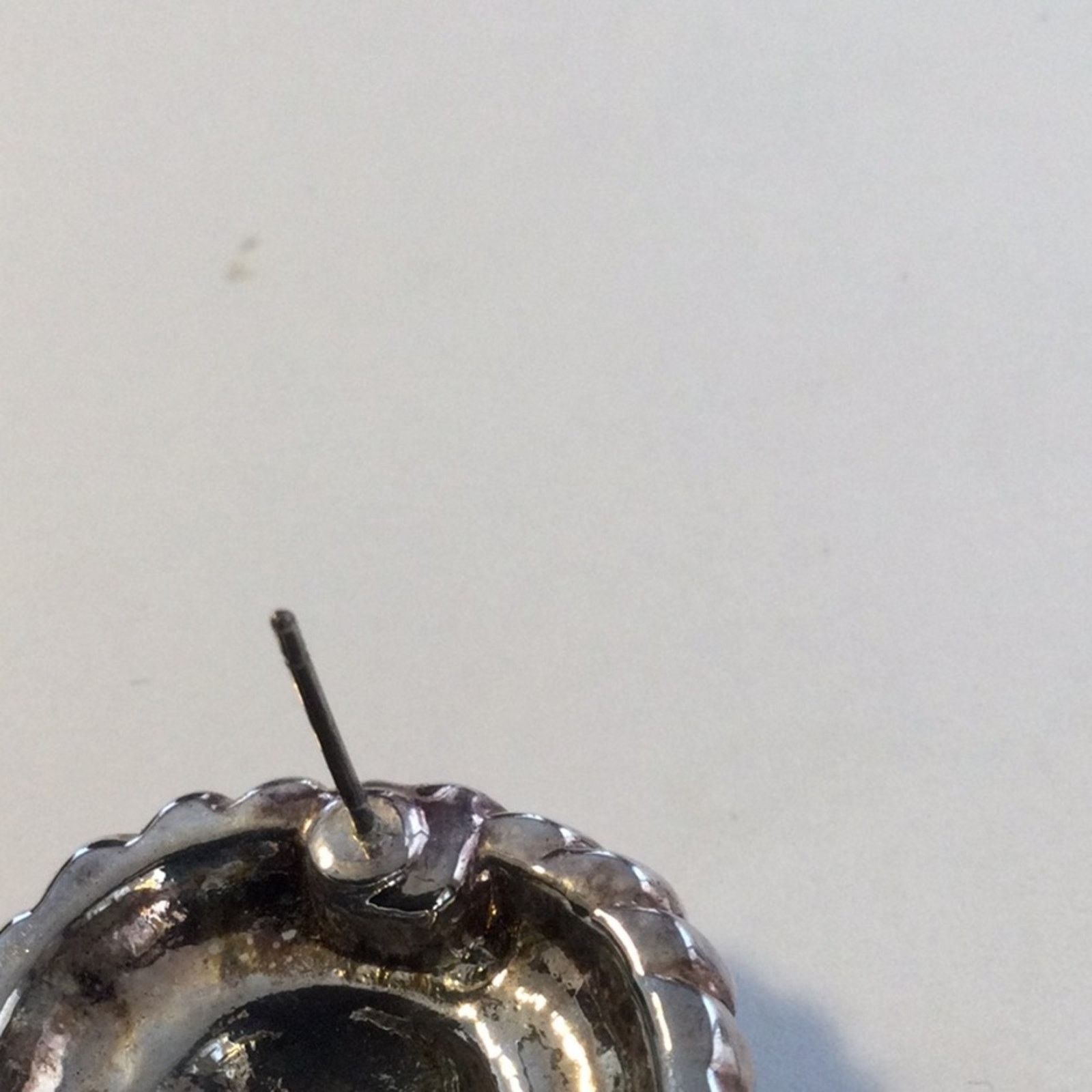 Other Vintage Silver Tone Double Rope Band Friction Back Earrings Size ONE SIZE - 7 Thumbnail