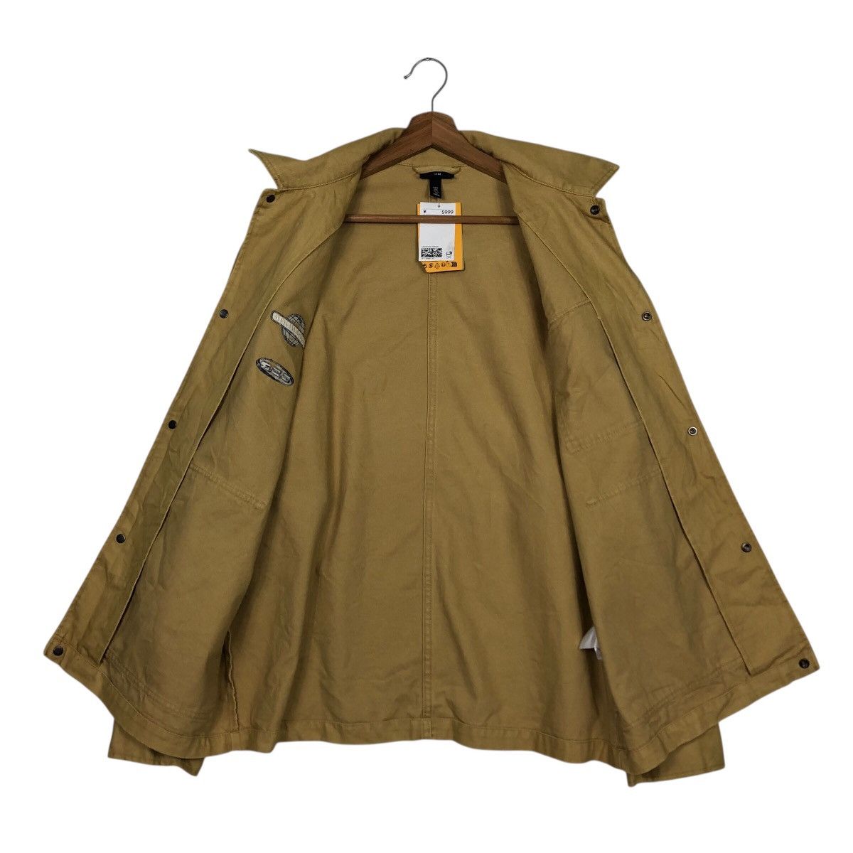 Vintage Rich Yellow Chore Work Jacket H&M Multi Pocket Issey Miyake Size US S / EU 44-46 / 1 - 14 Thumbnail