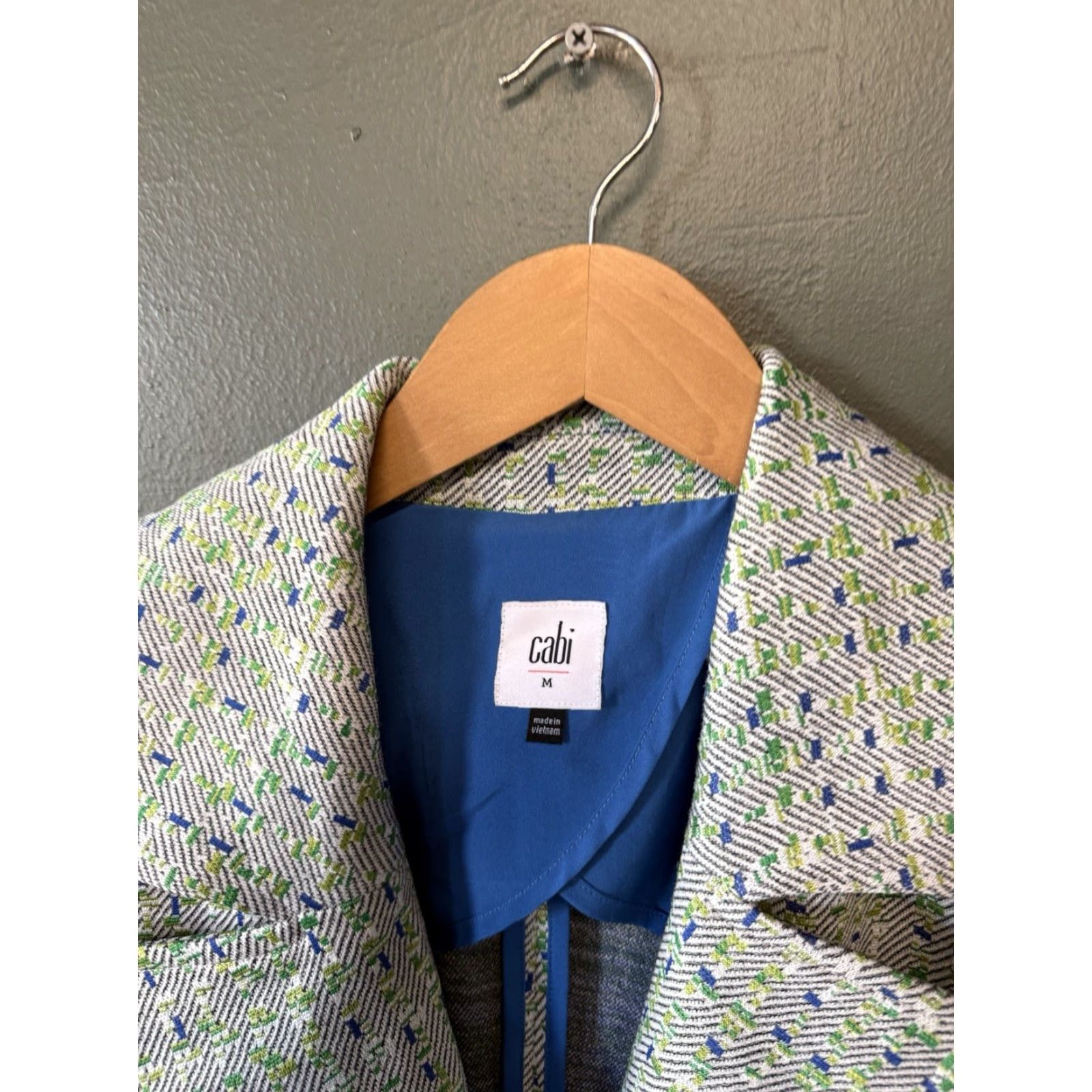 Vintage Cabi Womens Gray Blazer Jacket 1 Button Size Medium - Gray - Jacket - Women - M - Basic Jacket Size M / US 6-8 / IT 42-44 - 3 Thumbnail