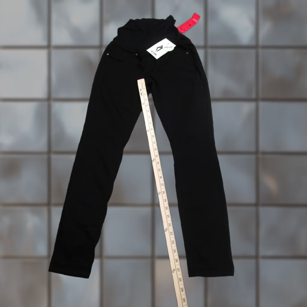 Vintage Haute Mama Maternity Pants Womens Small Black Super Soft Over Belly Stretch Size 28" / US 6 / IT 42 - 1 Thumbnail