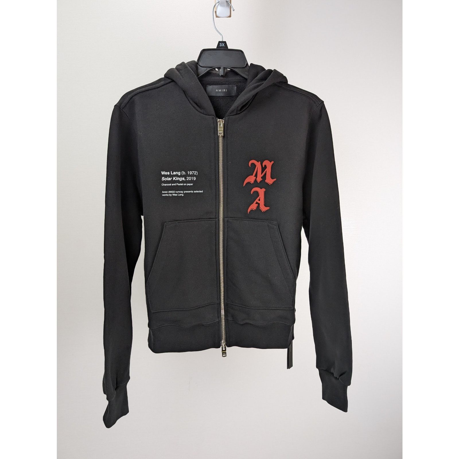 Amiri o1rshd1 Wes Lang Solar Kings Hoodie in Black Size US S / EU 44-46 / 1 - 3 Thumbnail