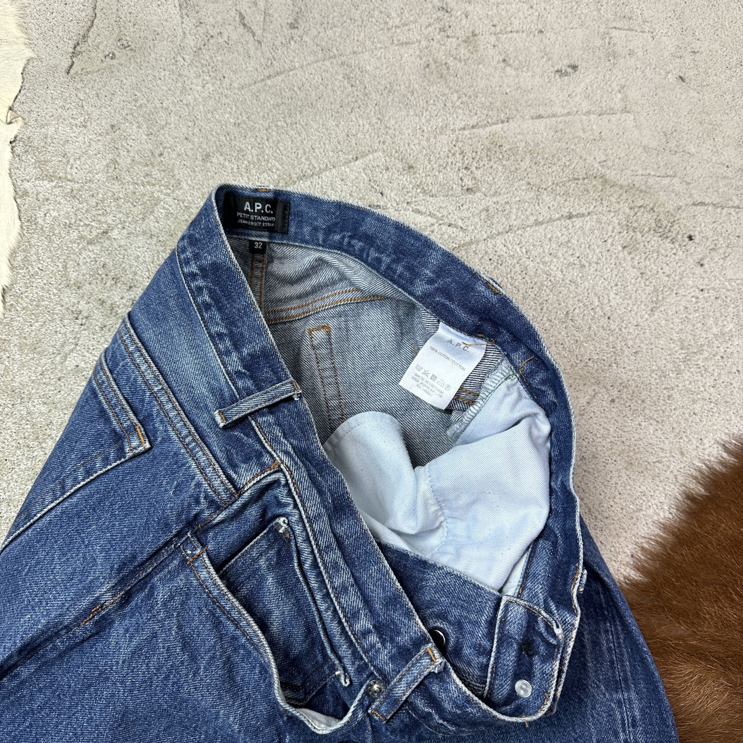 A.P.C. Vintage Streetwear APC Selvedge Denim Jeans Y2K Size 32" / US 10 / IT 46 - 6 Thumbnail