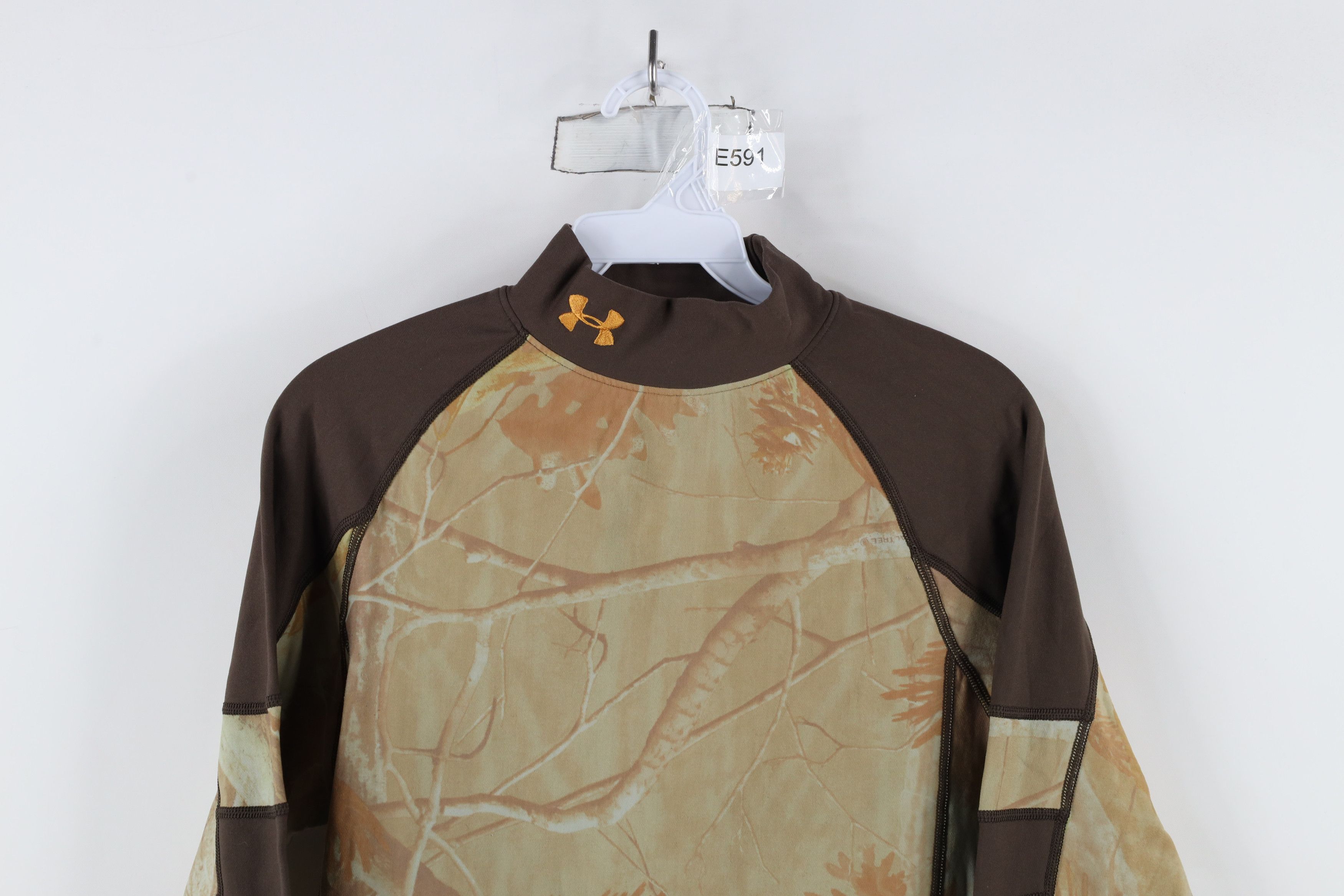 Under Armour × Vintage Vintage Under Armour Tactical Camouflage Mock Neck Shirt Size US L / EU 52-54 / 3 - 2 Thumbnail