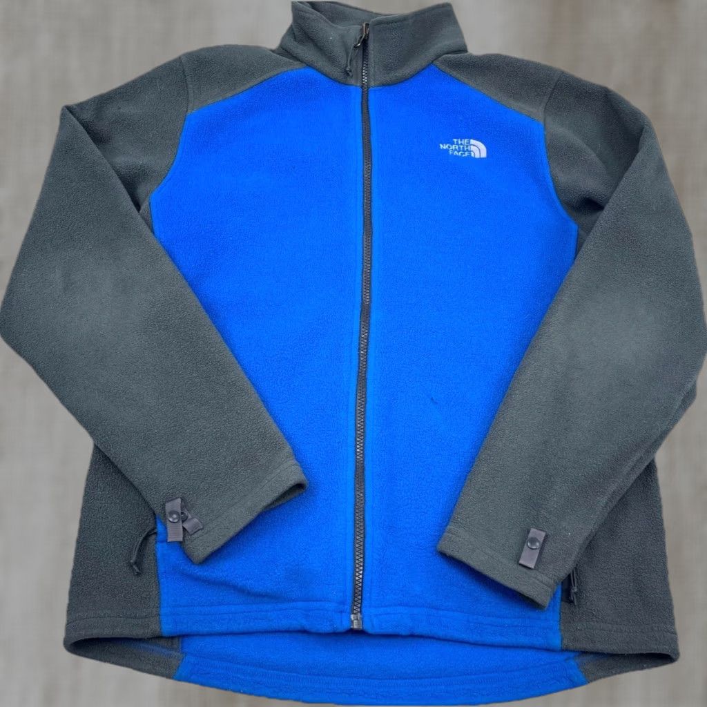 The North Face The North Face Jacket Men M Blue Solid Full Zip Stand-Up Collar Pockets Logo Embroidered Zip Size US M / EU 48-50 / 2 - 1 Thumbnail