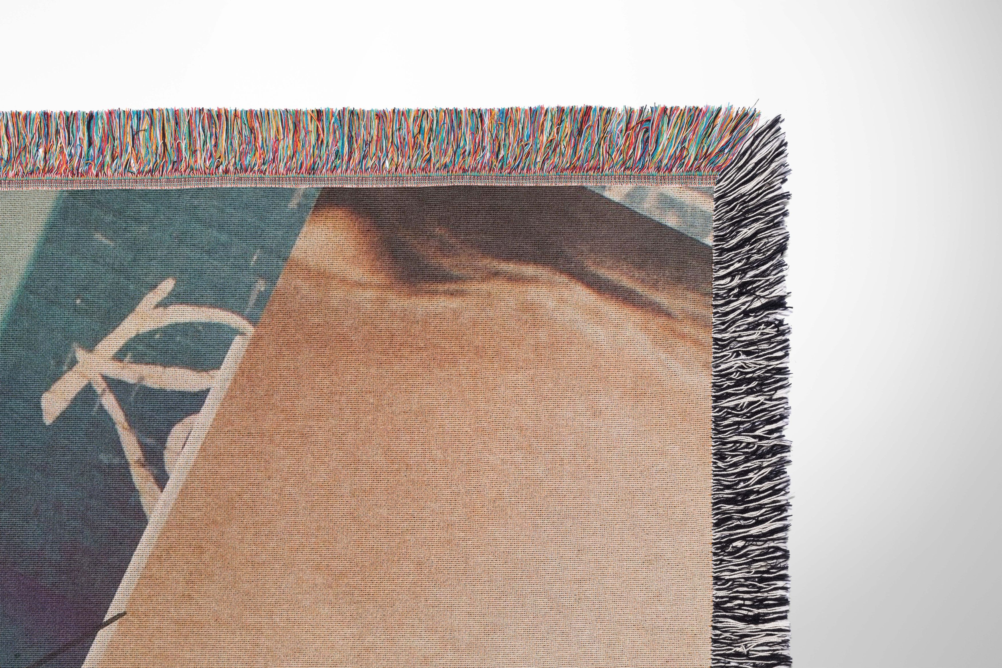 Yohji Yamamoto Yohji Yamamoto Blanket Woven Jacquard Art Fashion Gift Logo Size ONE SIZE - 3 Thumbnail