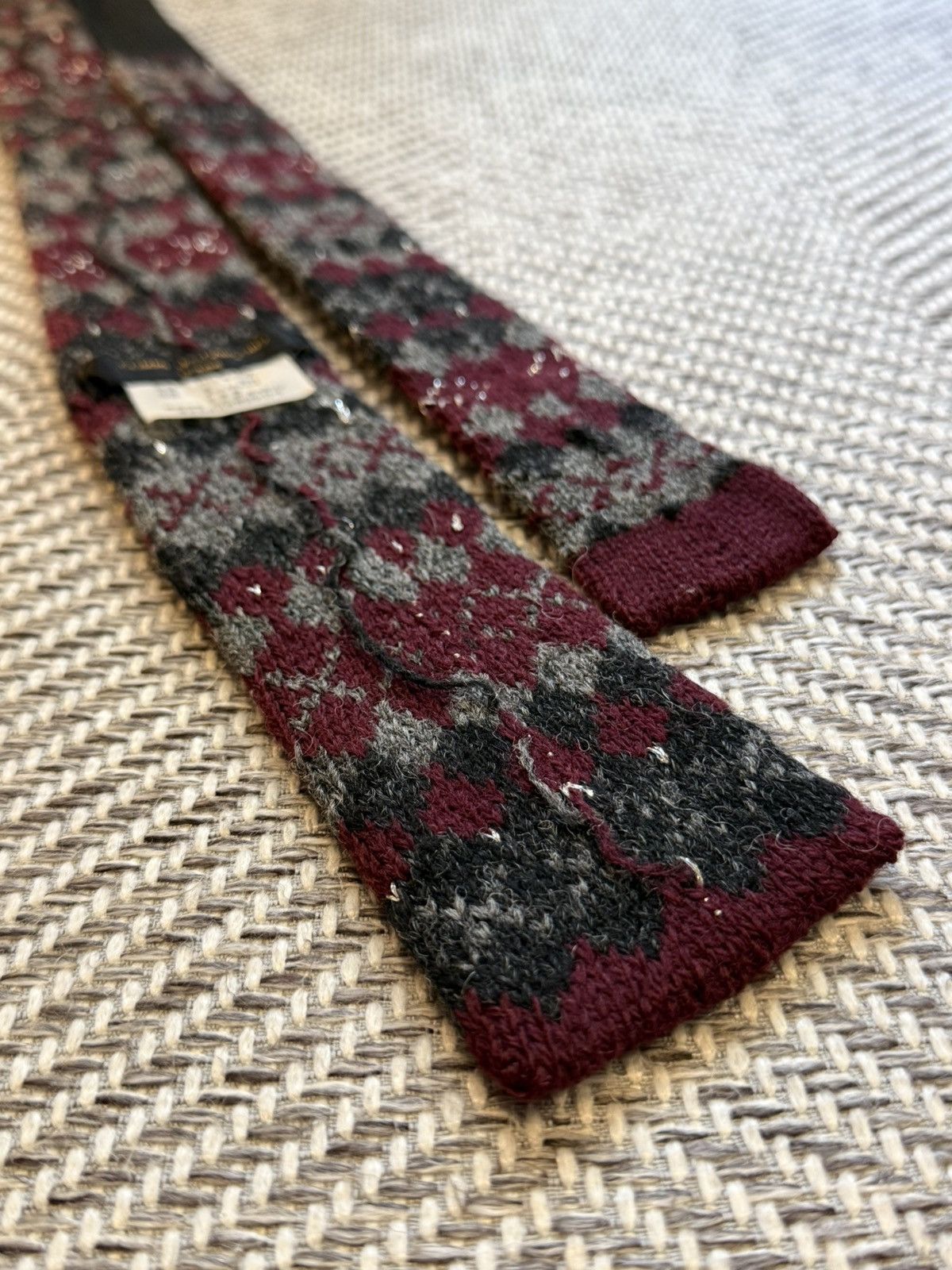 Comme des Garcons Homme COMME des GARÇONS HOMME Nep Jacquard Knit Tie Size ONE SIZE - 6 Thumbnail