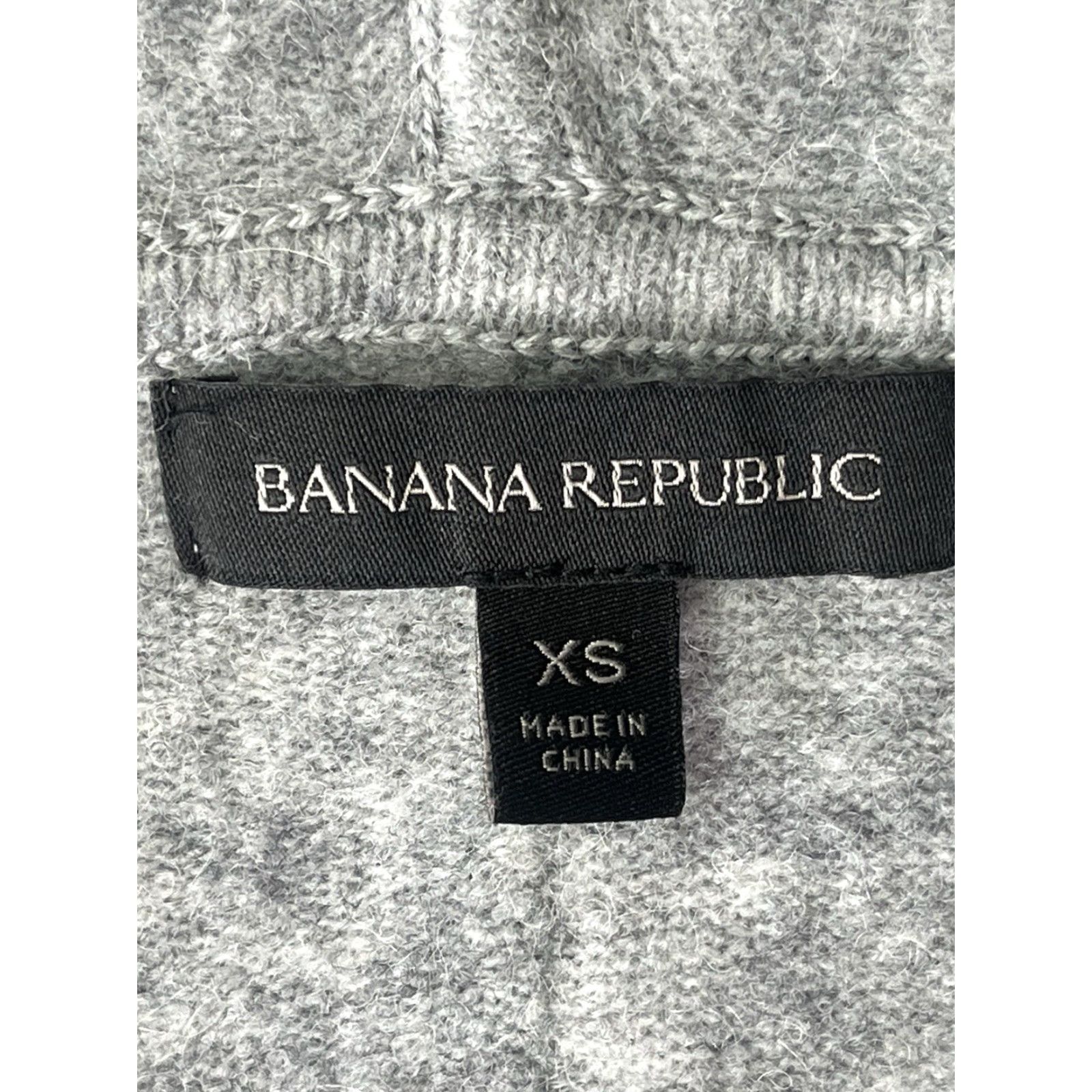 Banana Republic Banana Republic Sweater Cardigan Women XS Gray Open Front Long Sleeve Wool Blend Pockets Size XS / US 0-2 / IT 36-38 - 6 Thumbnail