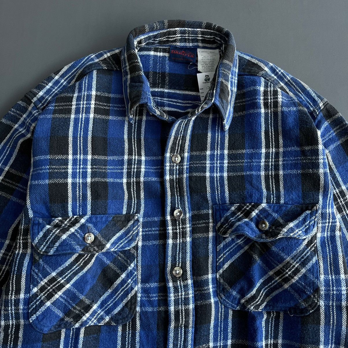 Flannel × Vintage Vintage 90's Flannel Shirt Double Pocket Size US L / EU 52-54 / 3 - 2 Thumbnail