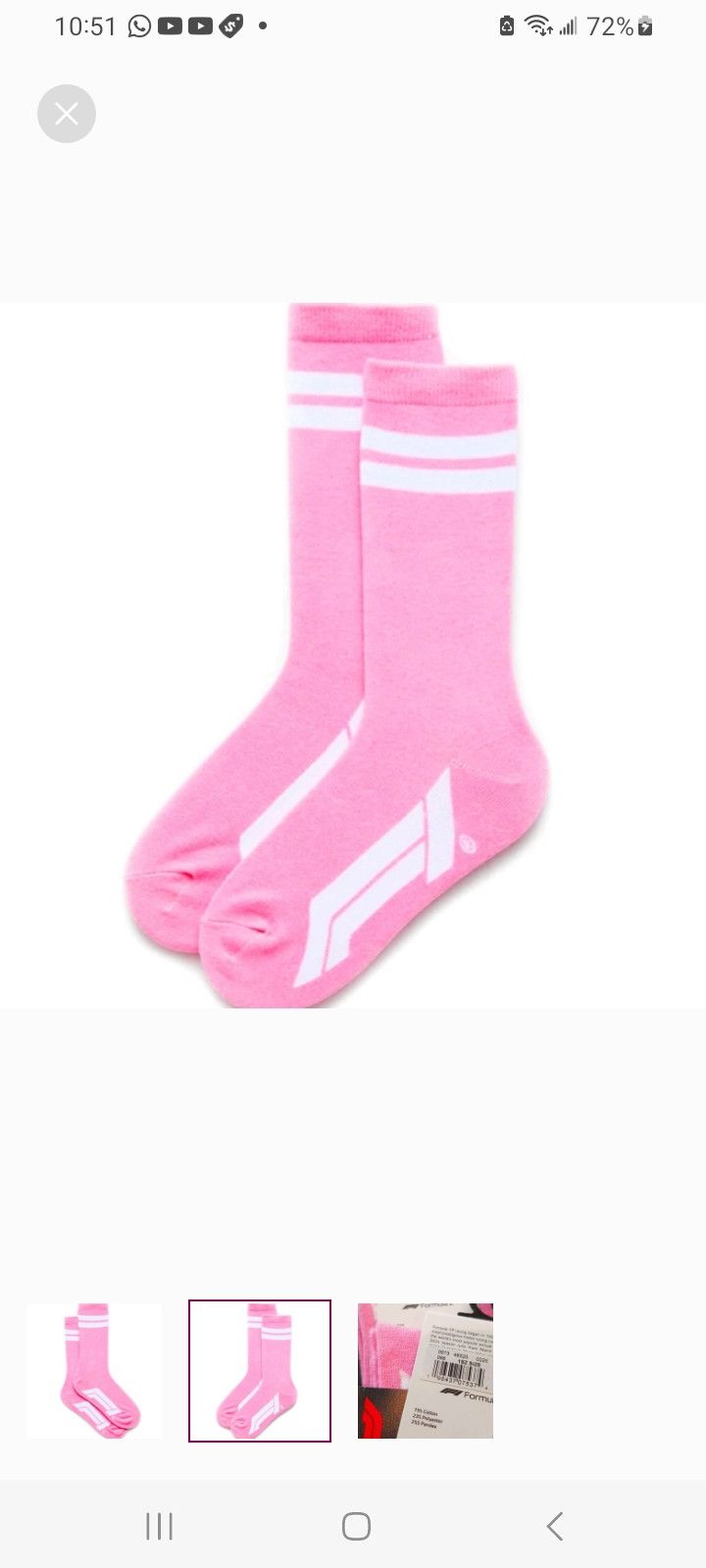 Formula 1 × Pacsun Formula 1 x PacSun Crew Socks Size ONE SIZE - 2 Thumbnail