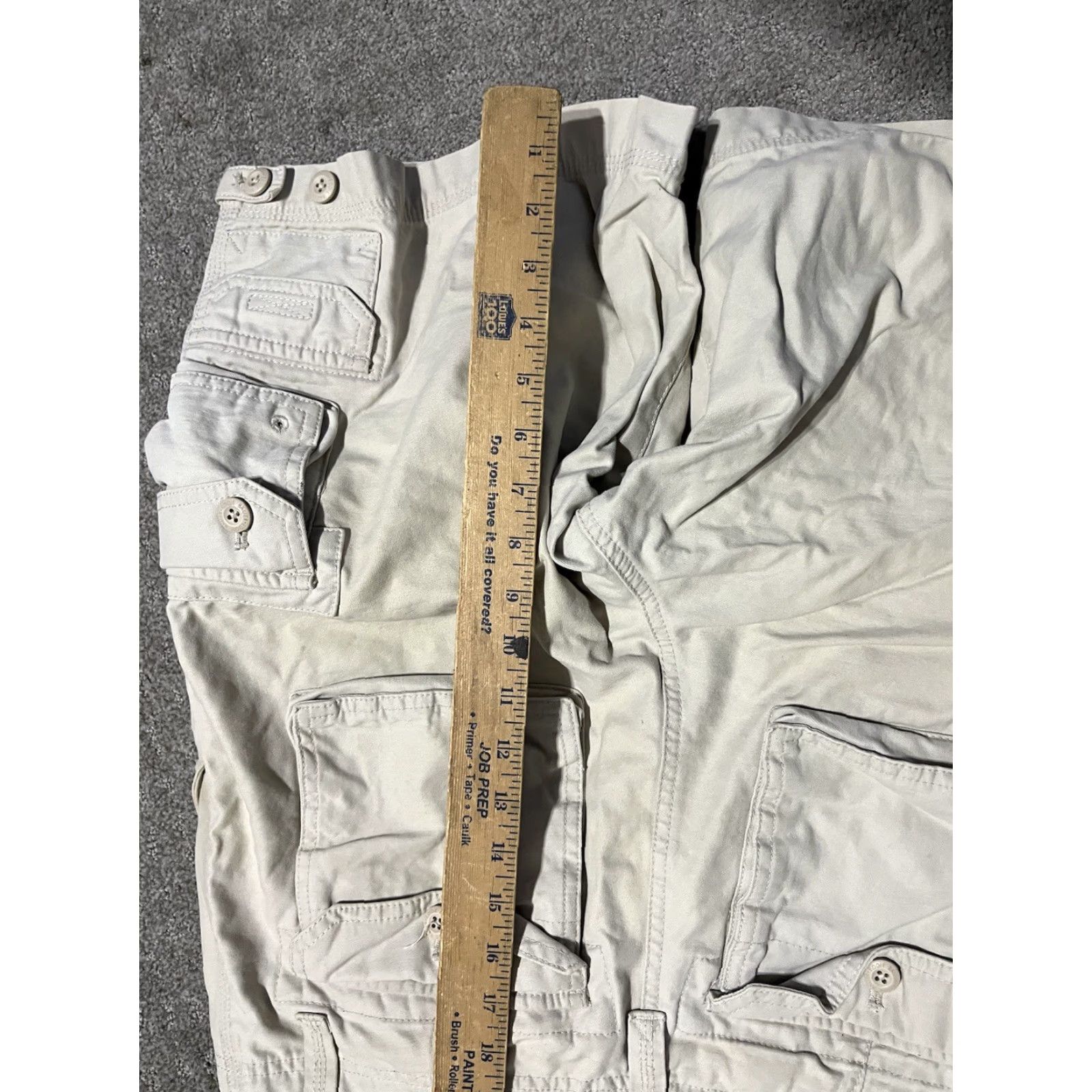 Eddie Bauer VTG. Eddie Bauer Canvas Cargo Shorts Men 33 Beige Flat Front Outdoor Cargo Pocket Casual, Travel, Workwear Men 33 Beige Size US 33 - 5 Thumbnail
