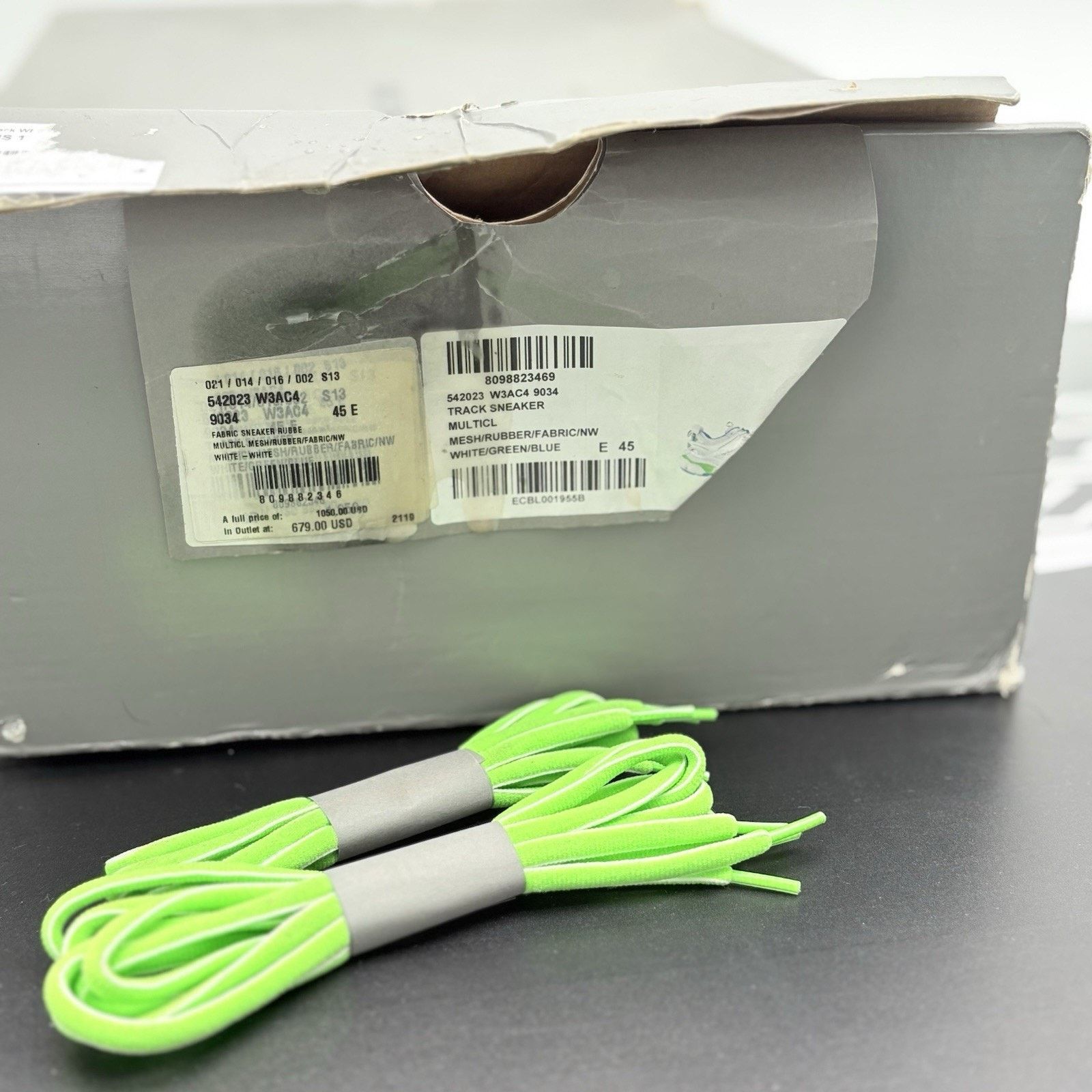Balenciaga Balenciaga Track ' White Blue Green ' | SUPER CLEAN! Size US 12 / EU 45 - 16 Thumbnail