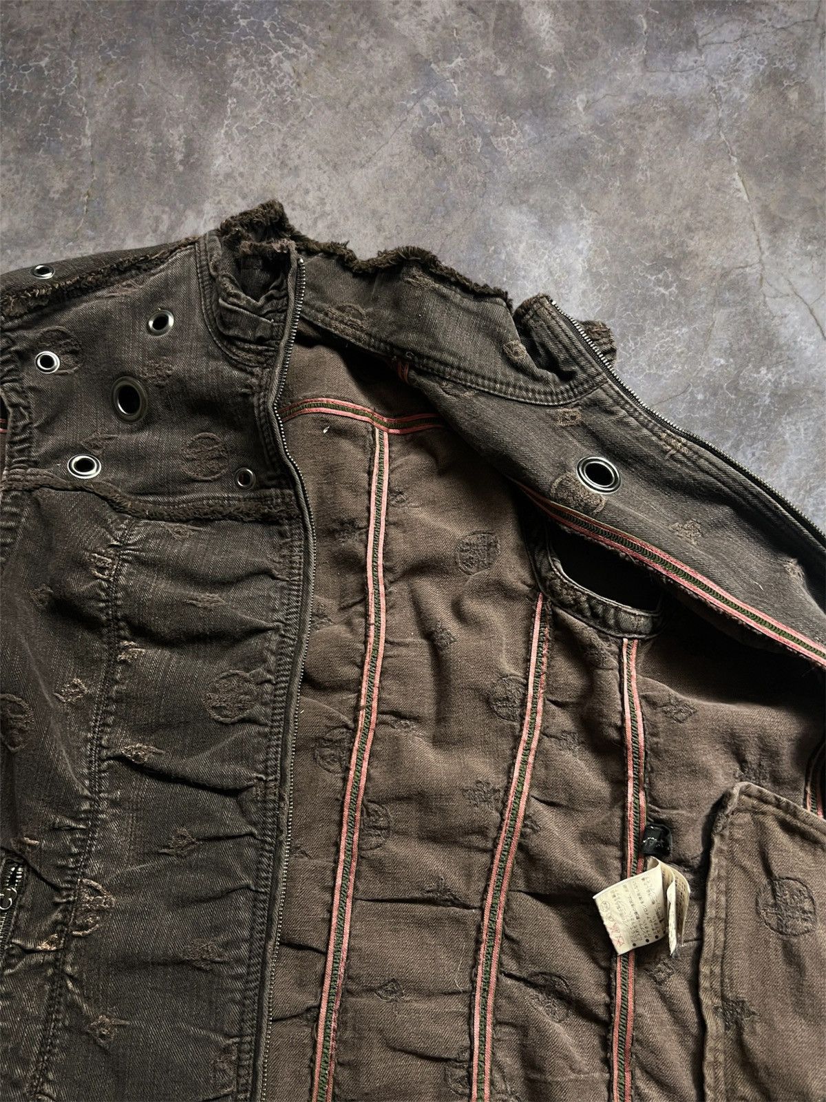 Rick Owens Japanese archive denim eyelet vest Size S / US 4 / IT 40 - 4 Thumbnail