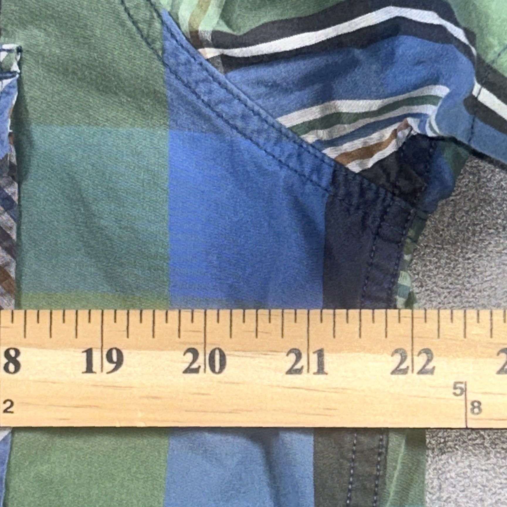 Lucky Brand Lucky Brand Shirt Mens L Blue Plaid Short Sleeve Button-Up Cowboy Western Casual Size US L / EU 52-54 / 3 - 7 Thumbnail