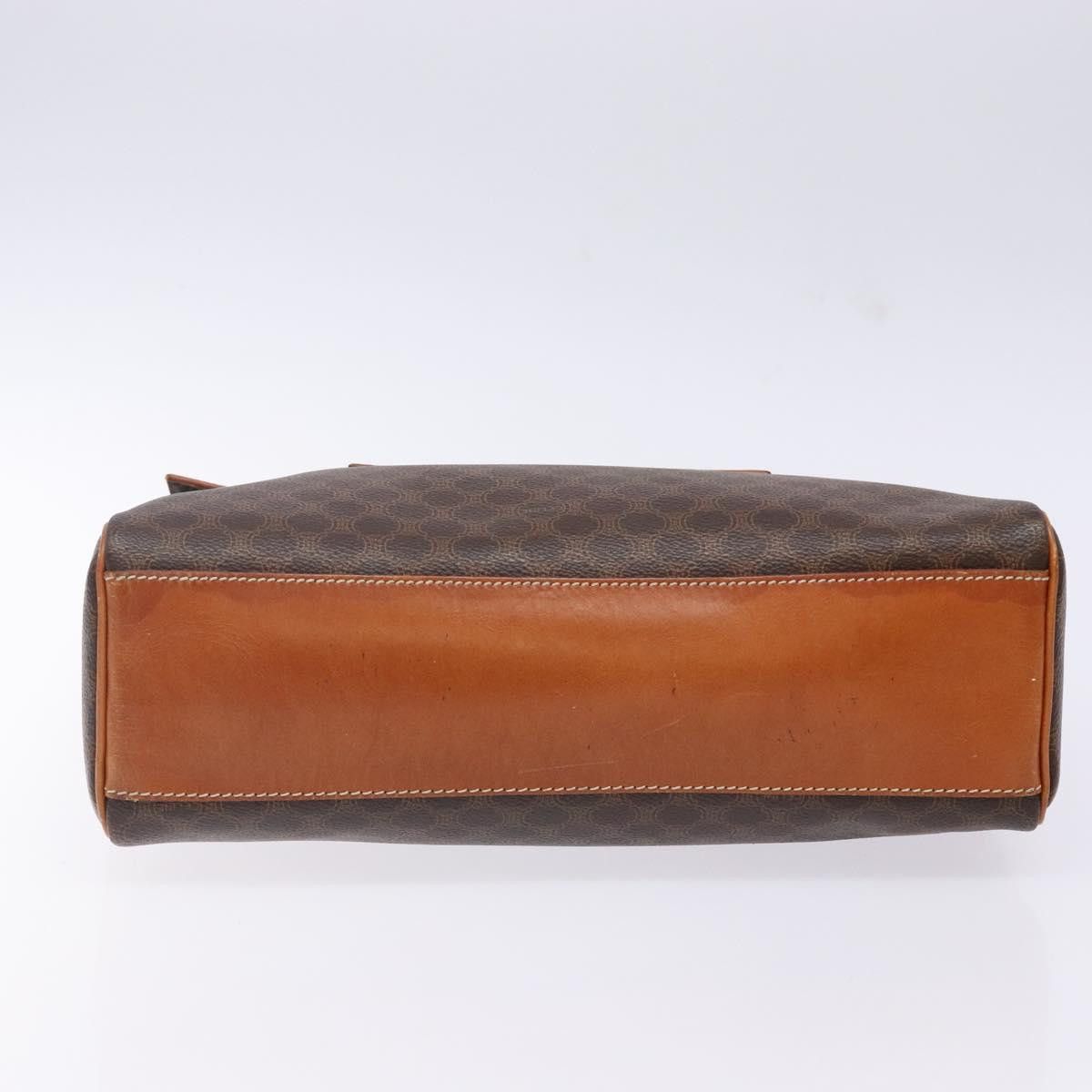 Celine CELINE Macadam Canvas Hand Bag Pvc Leather Brown Gold Size ONE SIZE - 9 Thumbnail