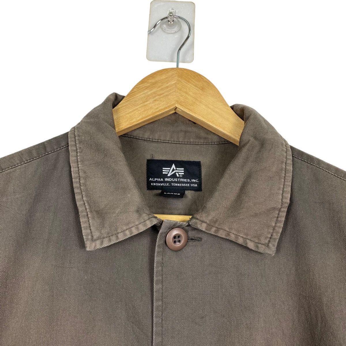 Alpha Industries ALPHA INDUSTRIES Olive Green Cotton Blend Shortsleeve Size US M / EU 48-50 / 2 - 7 Thumbnail