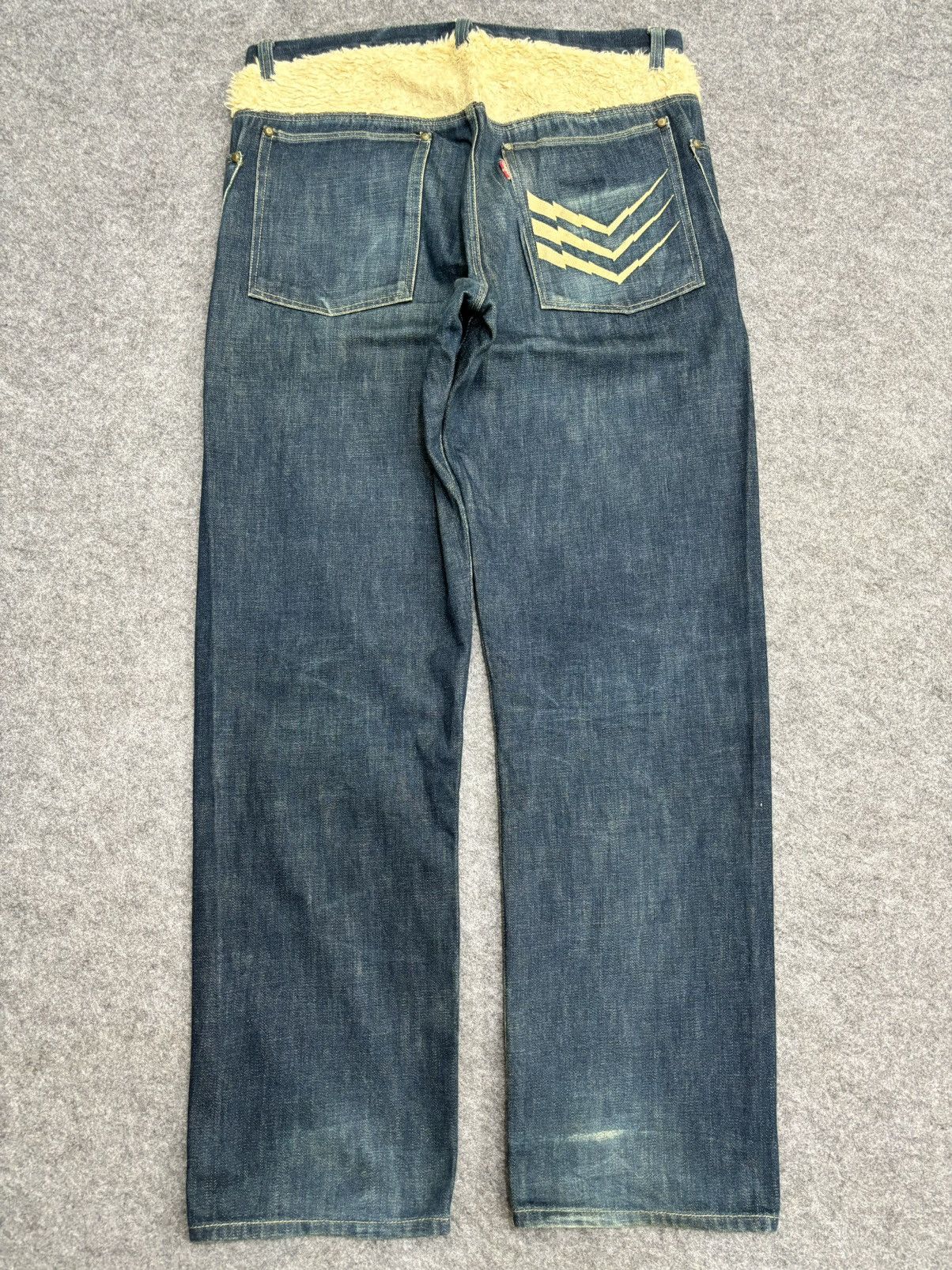 Japanese Brand 💥BAGGY💥DOARAT Japan Two Tones BAGGY Denim F556 Size US 32 / EU 48 - 20 Thumbnail