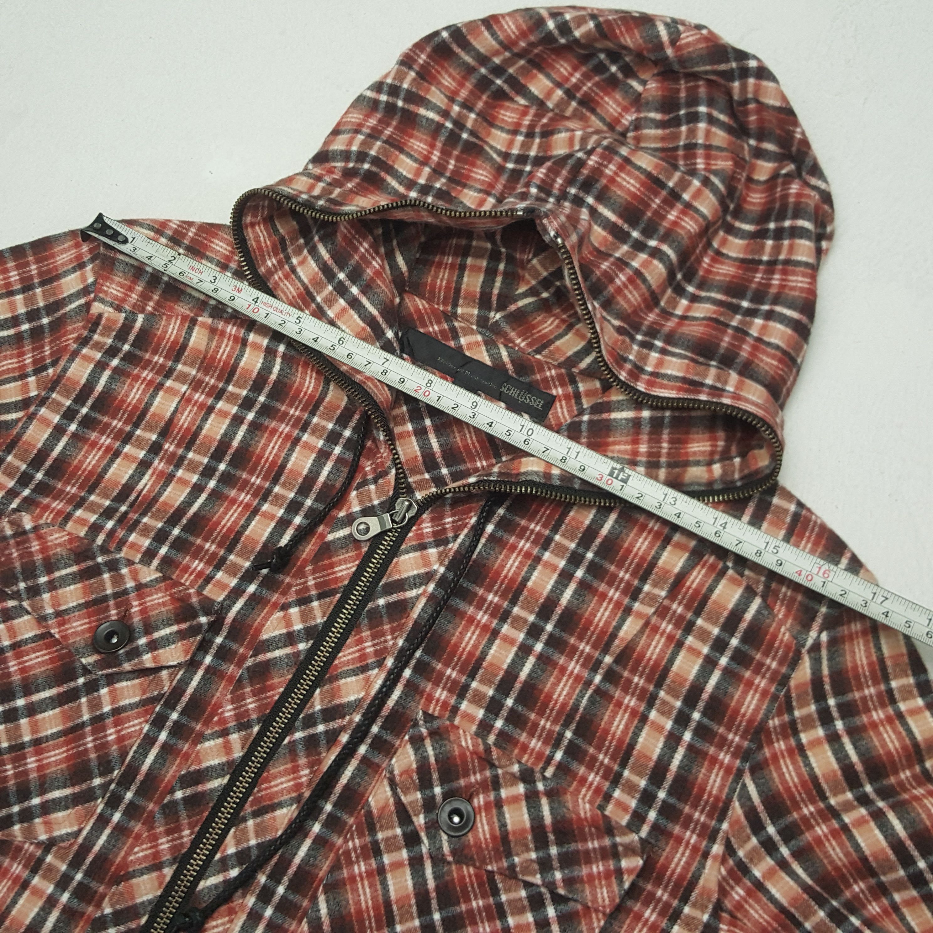Japanese Brand × Schlussel × Vintage Vintage Schlussel Japanese Brand Flannel Jacket C283N16 Size US XS / EU 42 / 0 - 5 Thumbnail