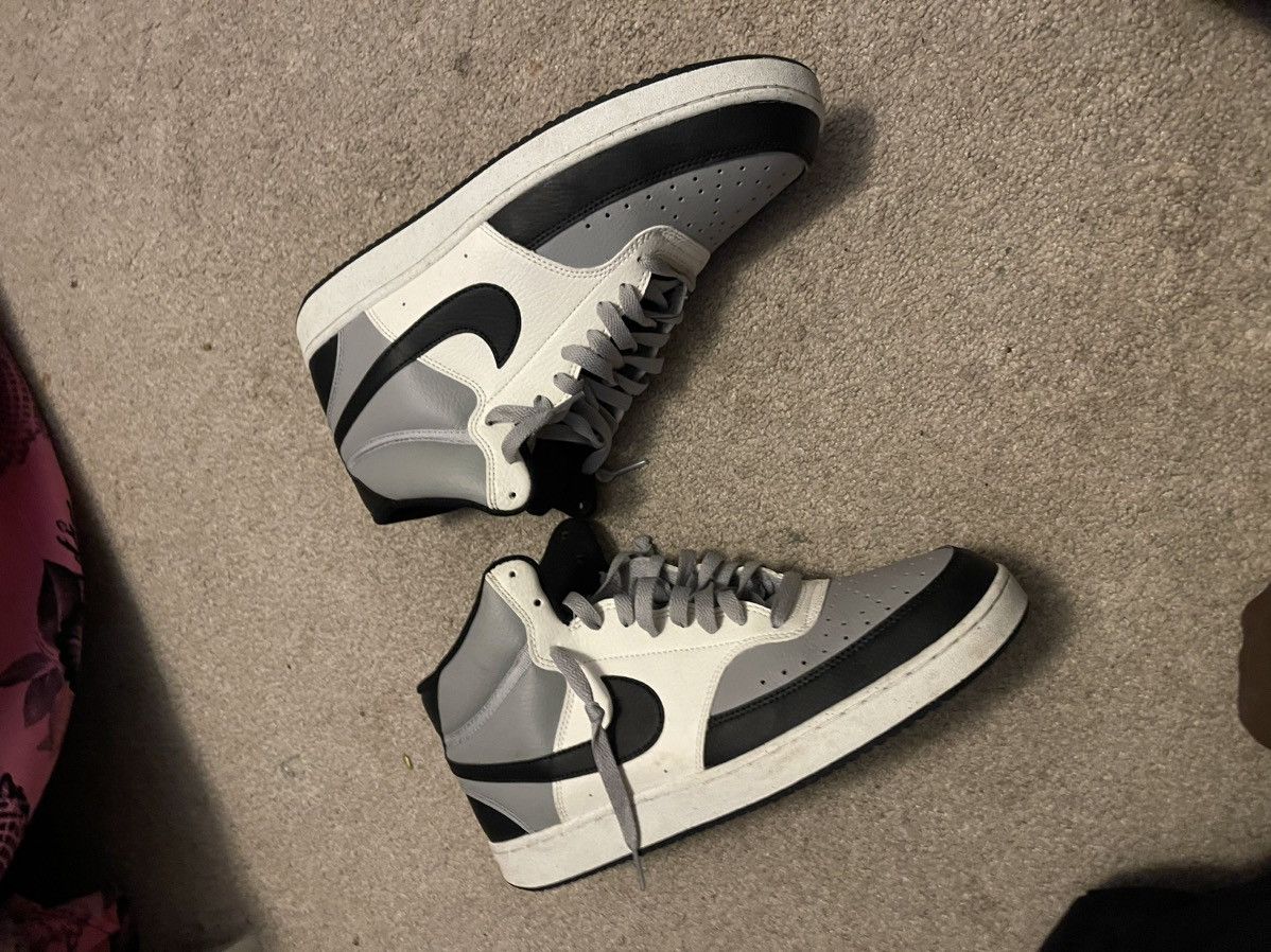 Nike Nike COURT VISION MID Mens Smoke Grey Black Size US 11.5 / EU 44-45 - 7 Thumbnail