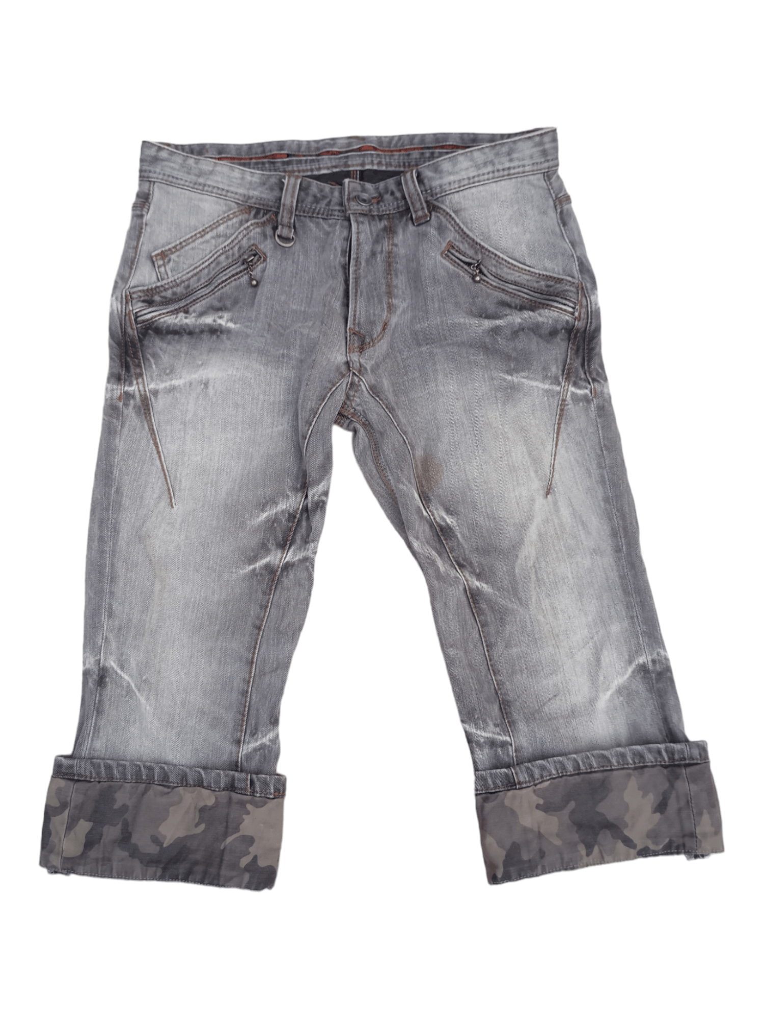 Nicole Club Nicole Club For Men Whiskered Camo Shorts Jeans Size US 32 / EU 48 - 4 Thumbnail