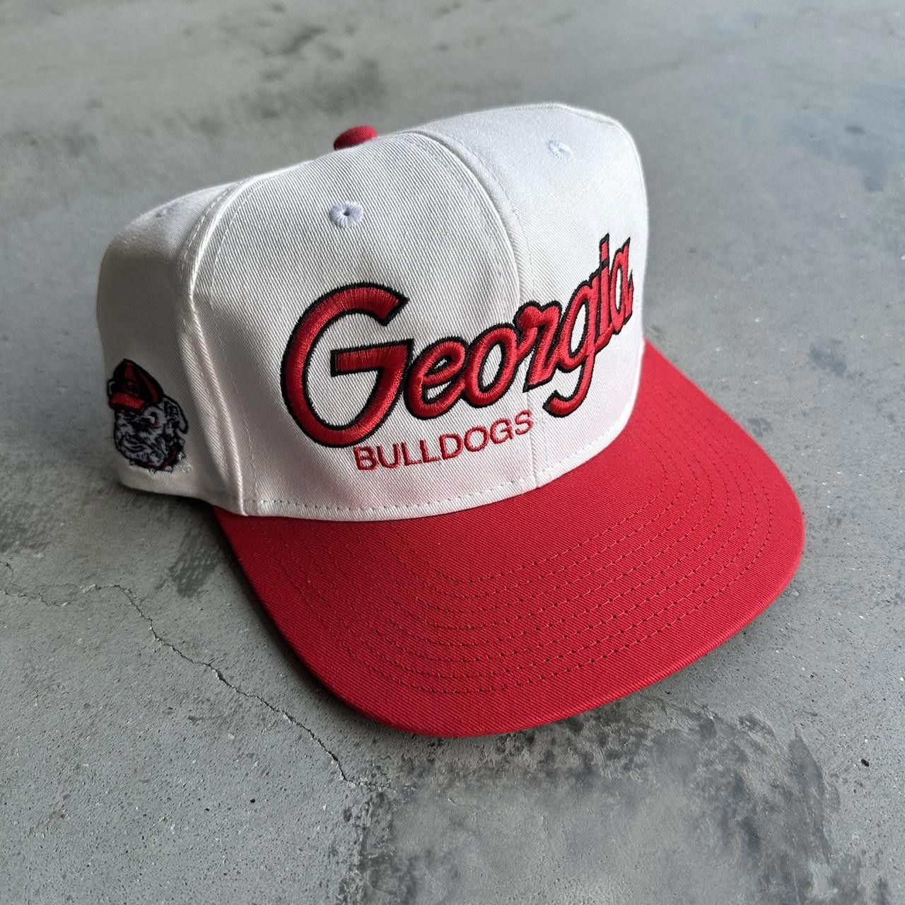 image of Vintage Sports Specialties Georgia Bulldogs Snapbacks Hat in Red, Men's