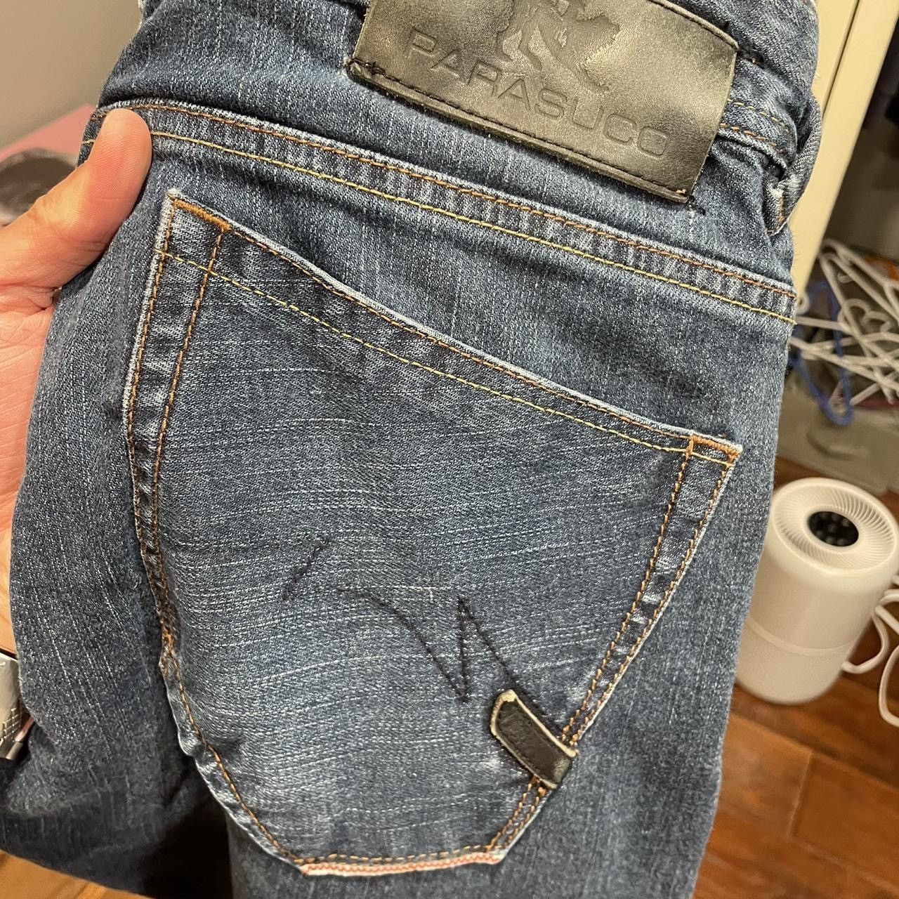 If Six Was Nine Y2K Parasuco Raw Japanese Selvedge Slim Buckle Crotch Jeans Size US 34 / EU 50 - 4 Thumbnail