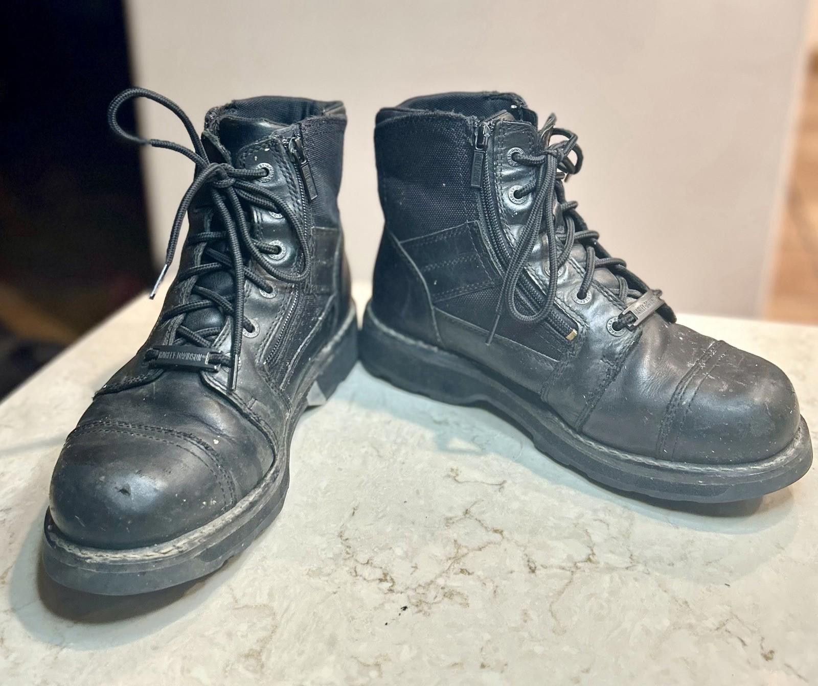 Harley Davidson Harley-Davidson Hagerman Men’s Motorcycle Boots Leather 10M Size US 10 / EU 43 - 2 Thumbnail