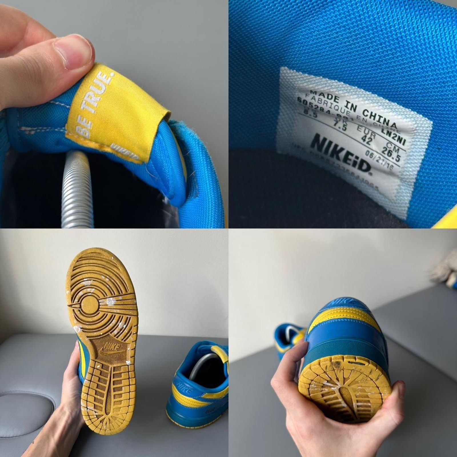 Nike × Vintage Vintage 2016 Nike ID Michigan Wolverines UofM SB Dunk Shoes Size US 8.5 / EU 41-42 - 8 Thumbnail