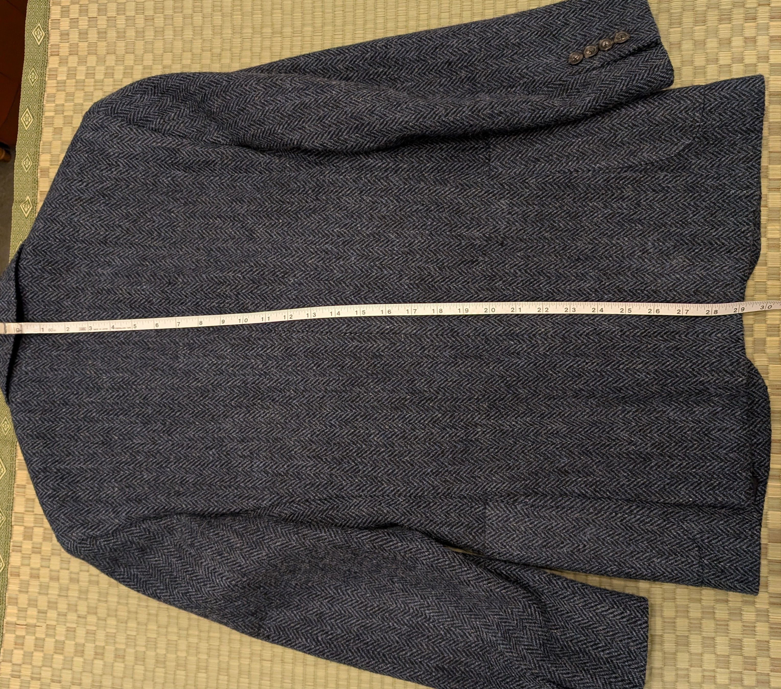 Harris Tweed Thomas Wages Harris Tweed Herringbone Sport Coat Made in USA Size 38R - 8 Thumbnail