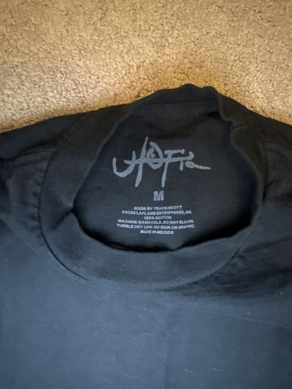 Travis Scott Rare Travis Scott Utopia B5 Tee Black Medium Size US M / EU 48-50 / 2 - 4 Thumbnail