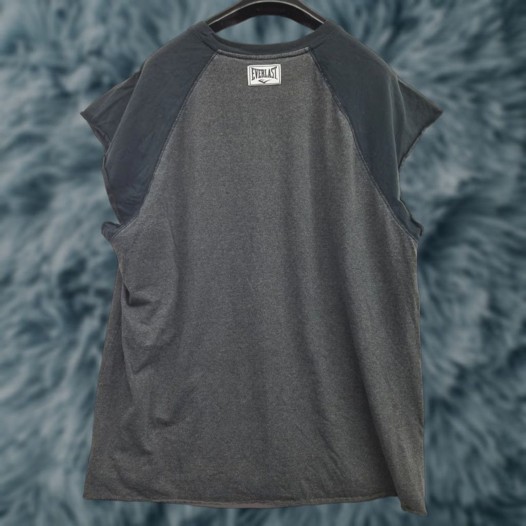 VINTAGE Everlast Sleeveless Gray BODYBUILDING Workout Gym BOXING XL Shirt Mens