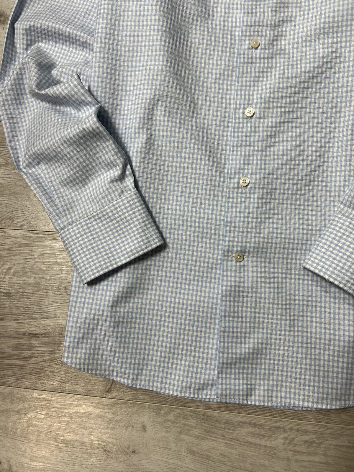 Suitsupply Suitsupply Traveller Checkered Button Up Long Sleeve Shirt Size US L / EU 52-54 / 3 - 7 Thumbnail