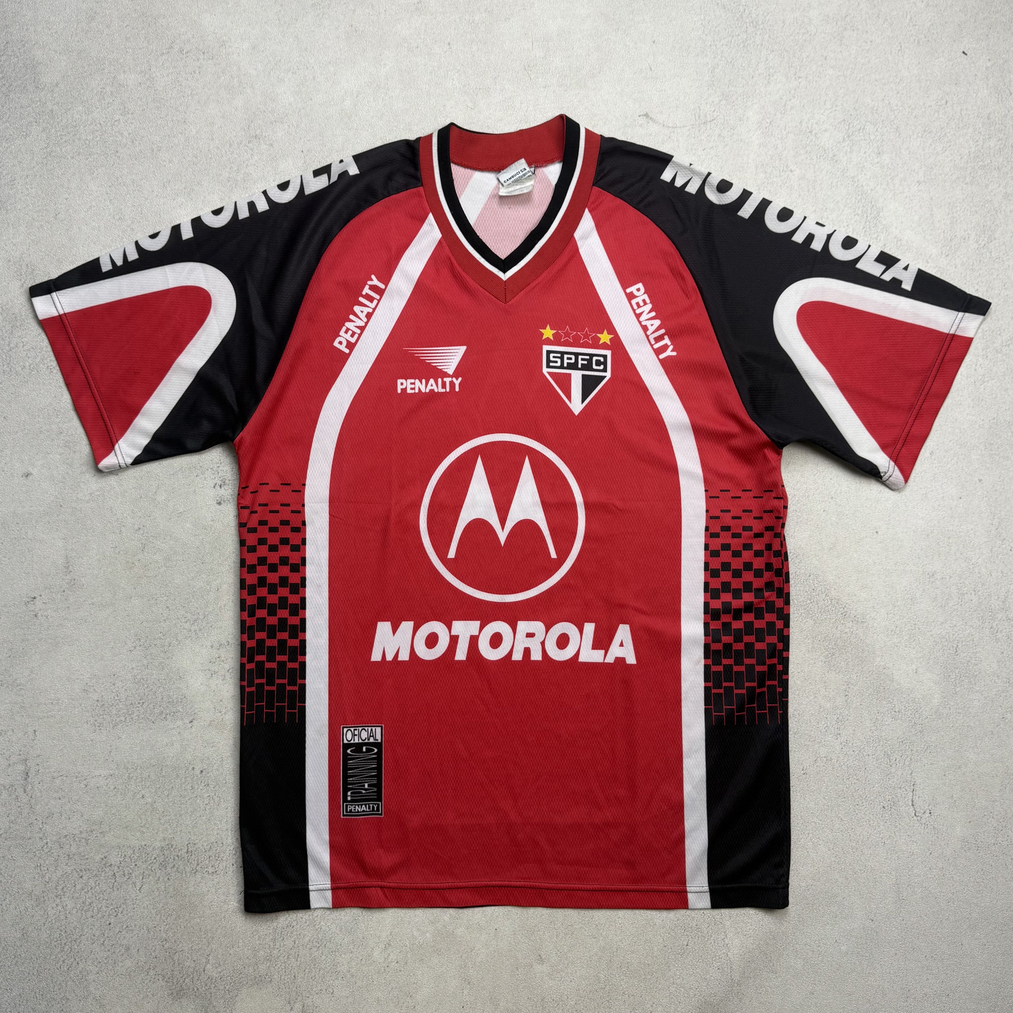 Vintage Sao Paulo FC 2000-2001 Training Jersey Penalty Size US L / EU 52-54 / 3 - 1 Thumbnail