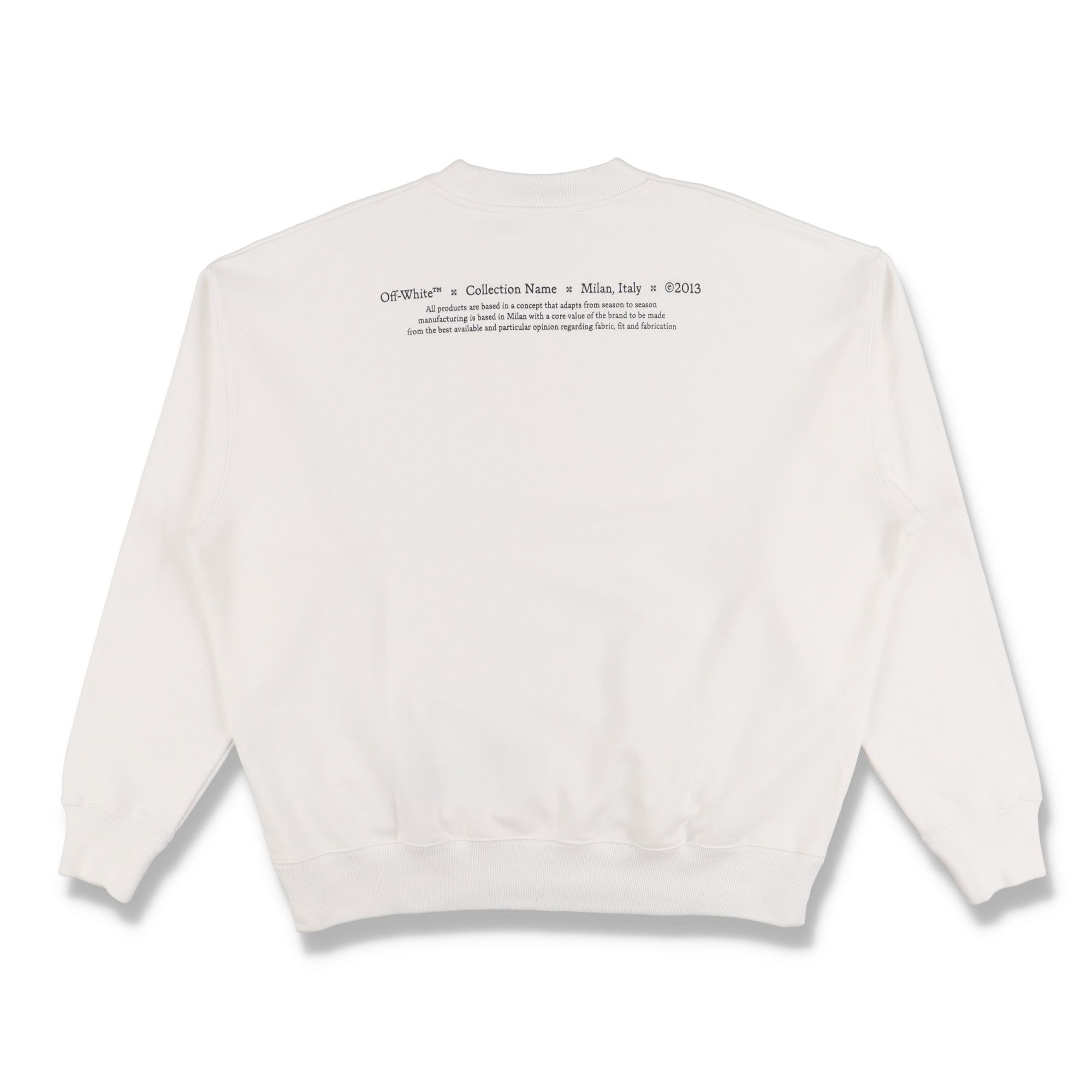 Off-White White Caravaggio Boy Oversized Skate Sweatshirt Size US L / EU 52-54 / 3 - 7 Thumbnail