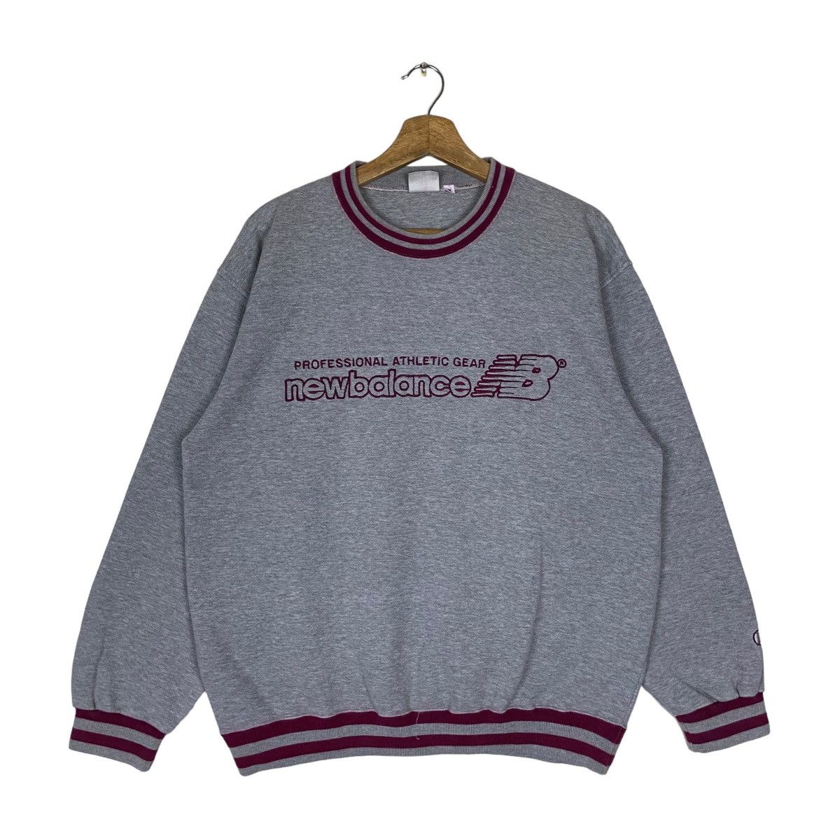 New Balance Vintage New Balance Spell Out Pullover Jumper Sweatshirt Size US M / EU 48-50 / 2 - 1 Thumbnail