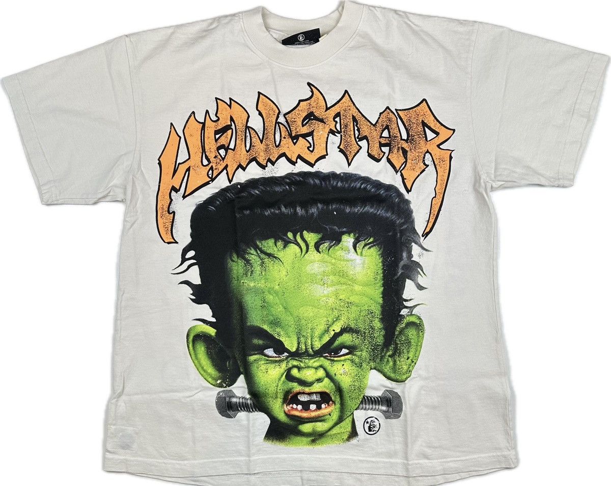 image of Hellstar Frankenkid T-Shirt in Cream, Men's (Size Large)