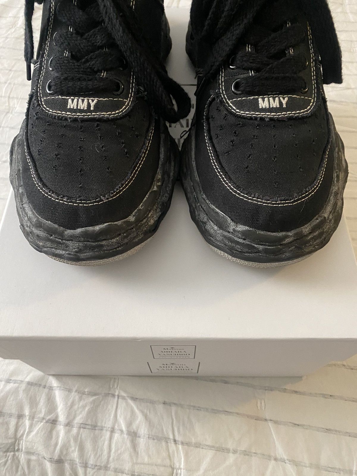 Maison MIHARA YASUHIRO MMY Wayne OG Sole Over-Dyed Canvas Low Top Sneaker Sz46 Size US 13 / EU 46 - 5 Thumbnail