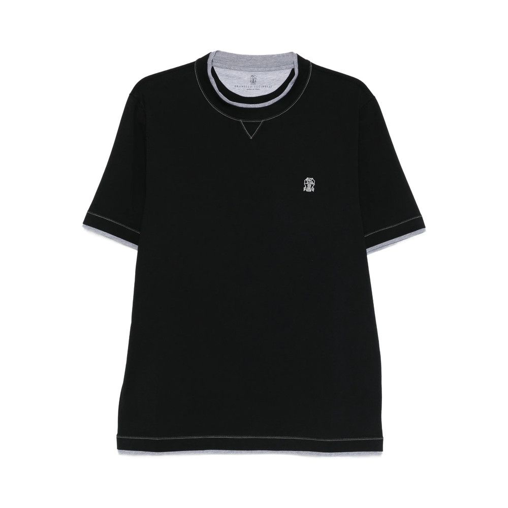 Brunello Cucinelli Brunello Cucinelli BLACK T-Shirts & Vests - T-Shirts Size US S / EU 44-46 / 1 - 1 Thumbnail