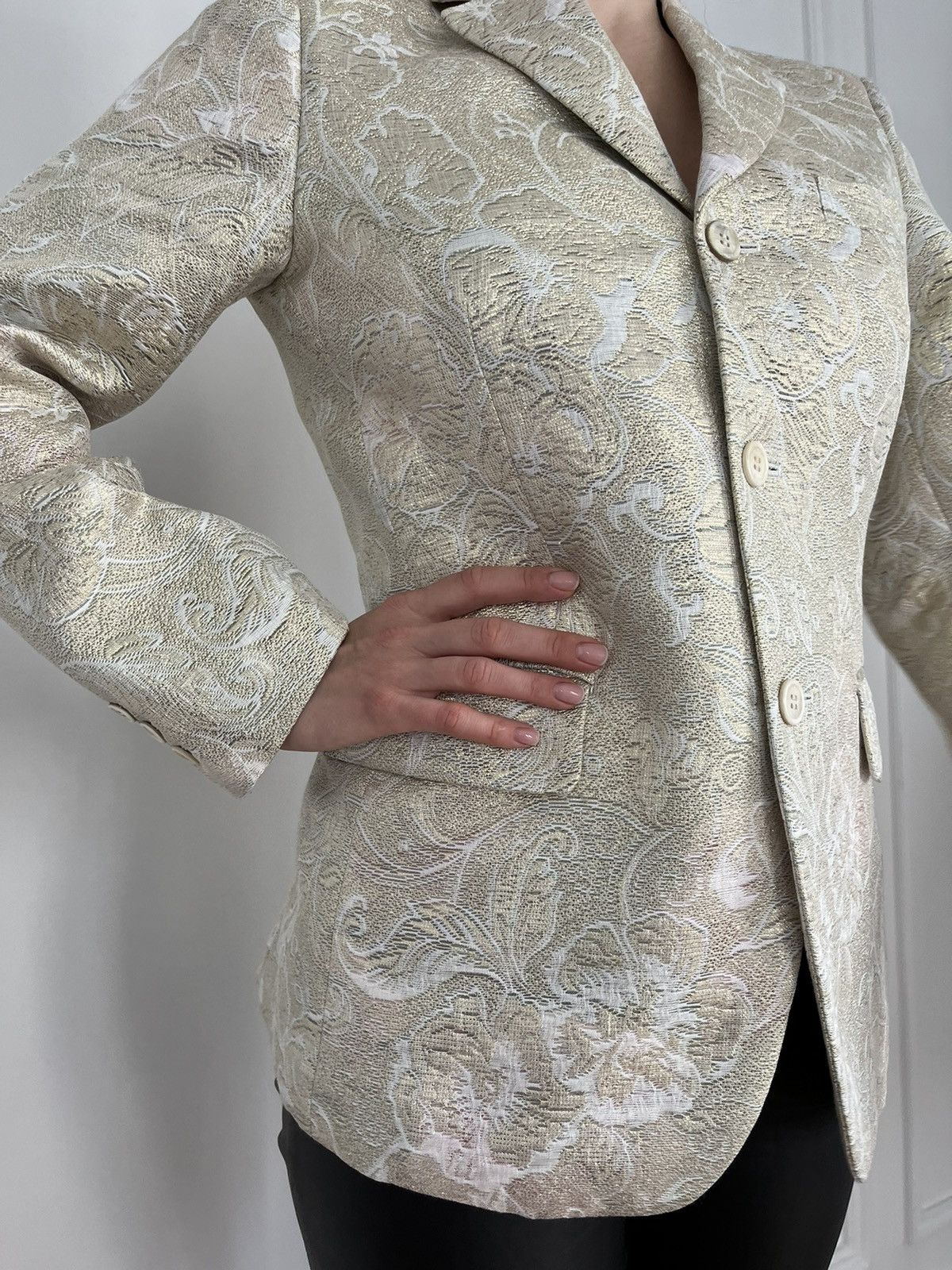 Comme des Garcons Floral gold jacket Comme Des Garçons 2019 Size S / US 4 / IT 40 - 1 Thumbnail