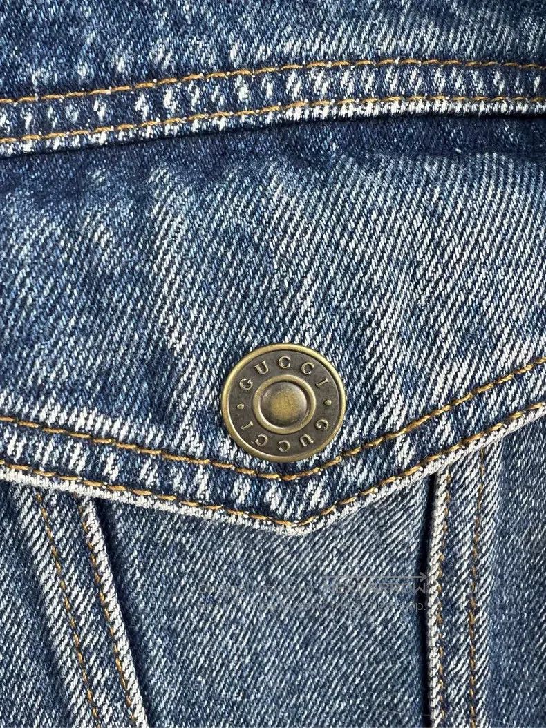 Gucci Gucci Old flower full LOGO double-sided denim jacket Size US S / EU 44-46 / 1 - 5 Thumbnail