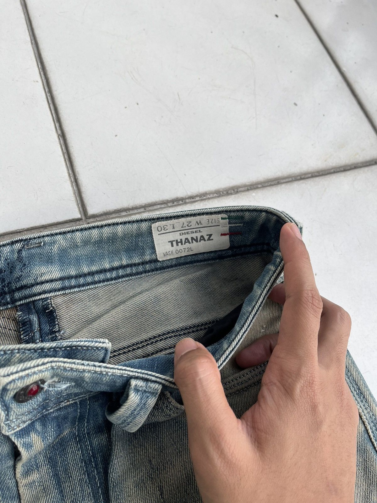 Diesel Diesel Thanaz Artisanal Jeans Size US 27 - 3 Thumbnail