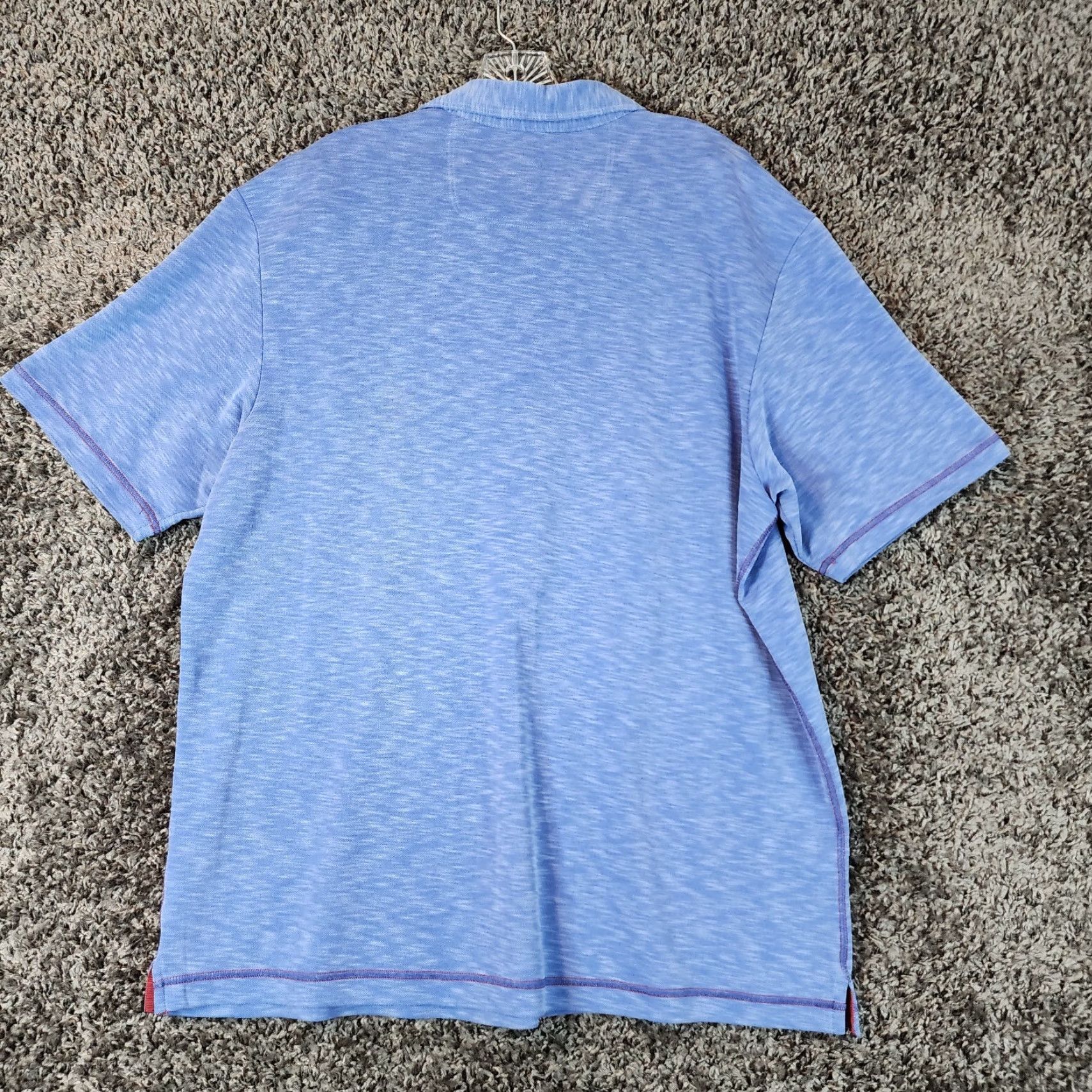Tommy Bahama VINTAGE Tommy Bahama Polo Shirt Mens Short Sleeve Size L Blue Heathered Shirt Mens L Blue Polo Size US L / EU 52-54 / 3 - 5 Thumbnail