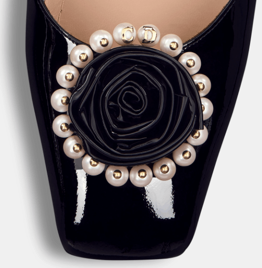 Dior o1w1db10825 KCB842 Dior Rose Pumps in Black Size US 10 / IT 40 - 5 Thumbnail