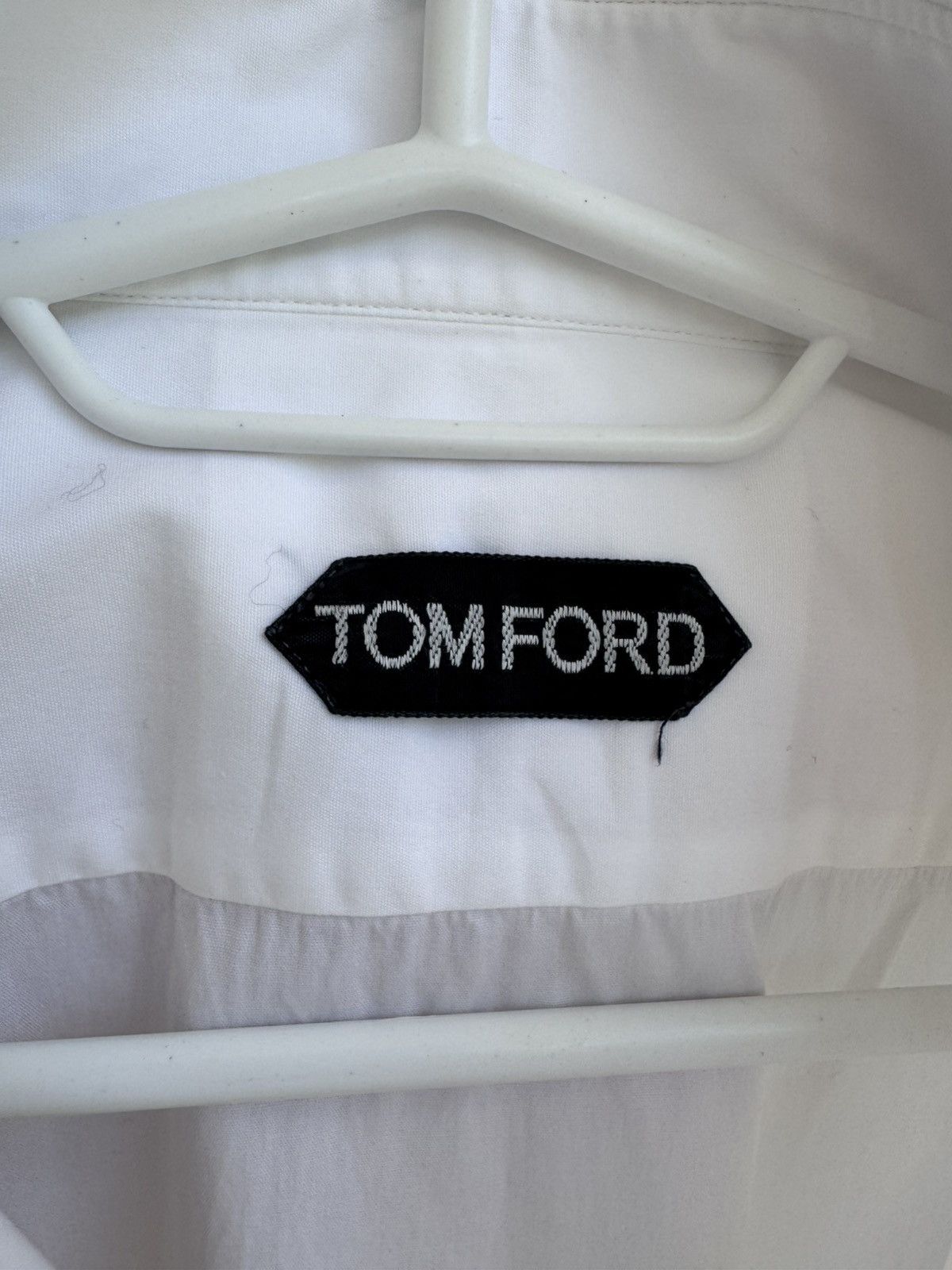 Tom Ford RARE Tom Ford Men’s White Classic Shirt Luxury Designer Size US M / EU 48-50 / 2 - 5 Thumbnail