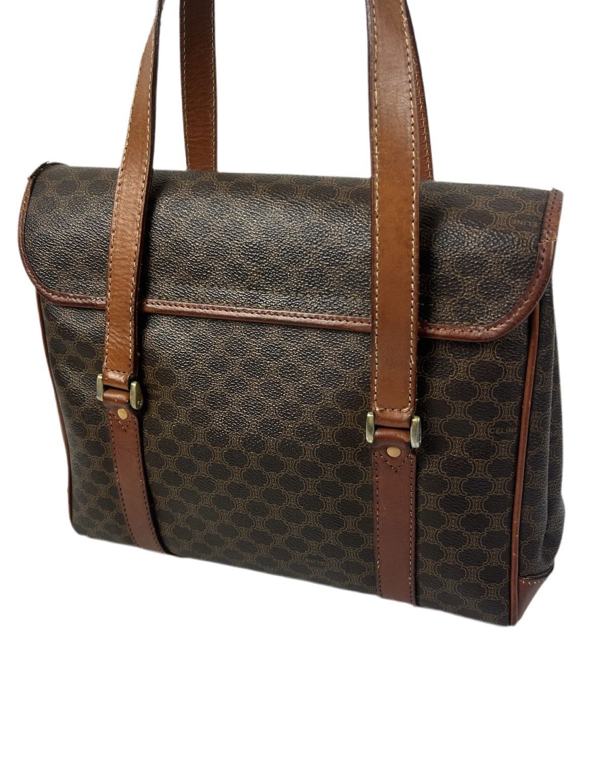 Celine Celine Macadam Leather Shoulder Bag Size ONE SIZE - 3 Thumbnail