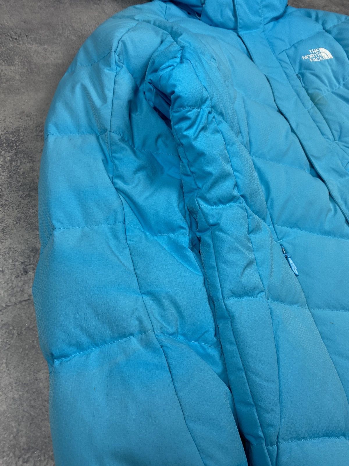 The North Face The North Face 550 Puffer Jacket Blue Fill Hooded Snow Ski Size M / US 6-8 / IT 42-44 - 13 Thumbnail