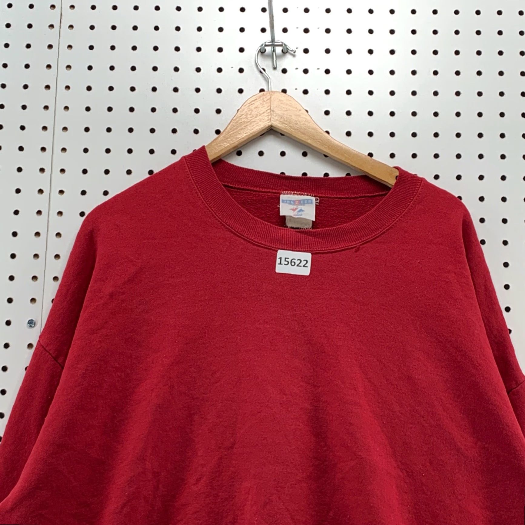 Vintage VINTAGE 90s Crewneck Sweatshirt Red XL Long Sleeve Cotton Unisex Adults Size US XL / EU 56 / 4 - 7 Thumbnail