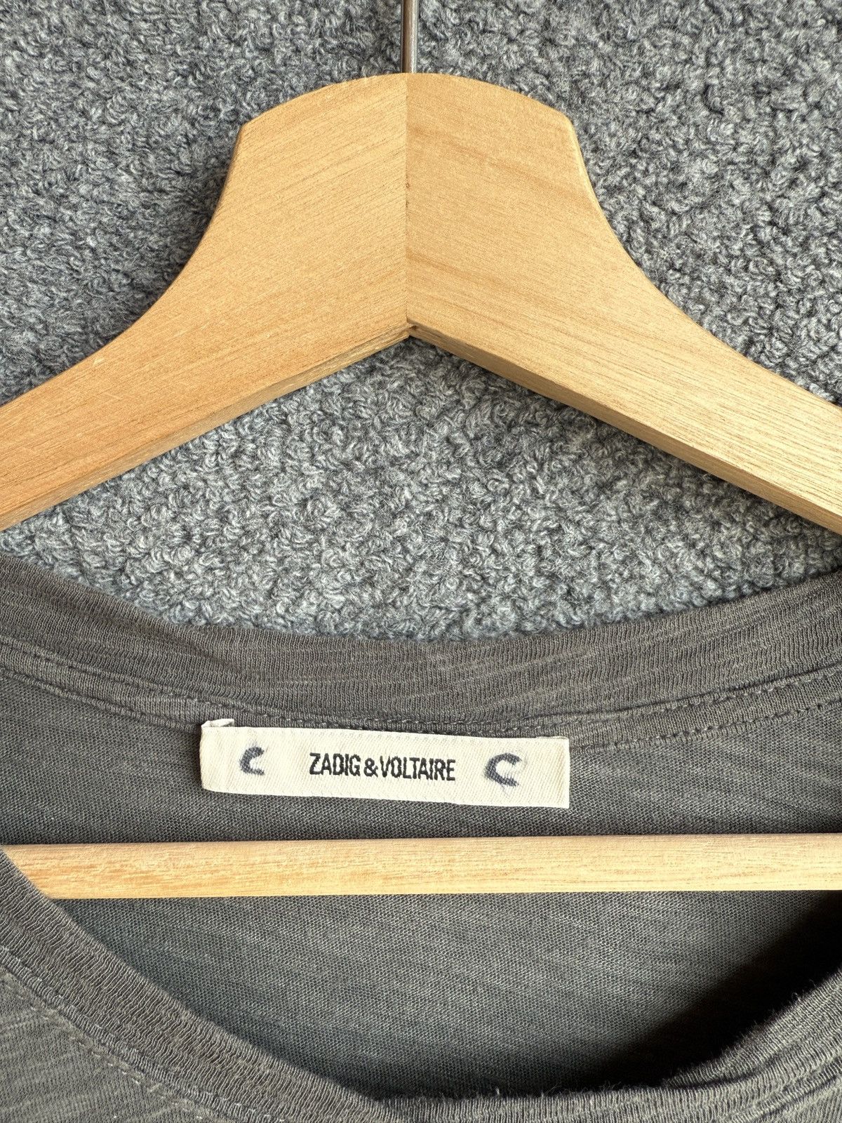 Zadig & Voltaire Zadig & Voltaire Stockholm Slub T-Shirt Size US XL / EU 56 / 4 - 4 Thumbnail