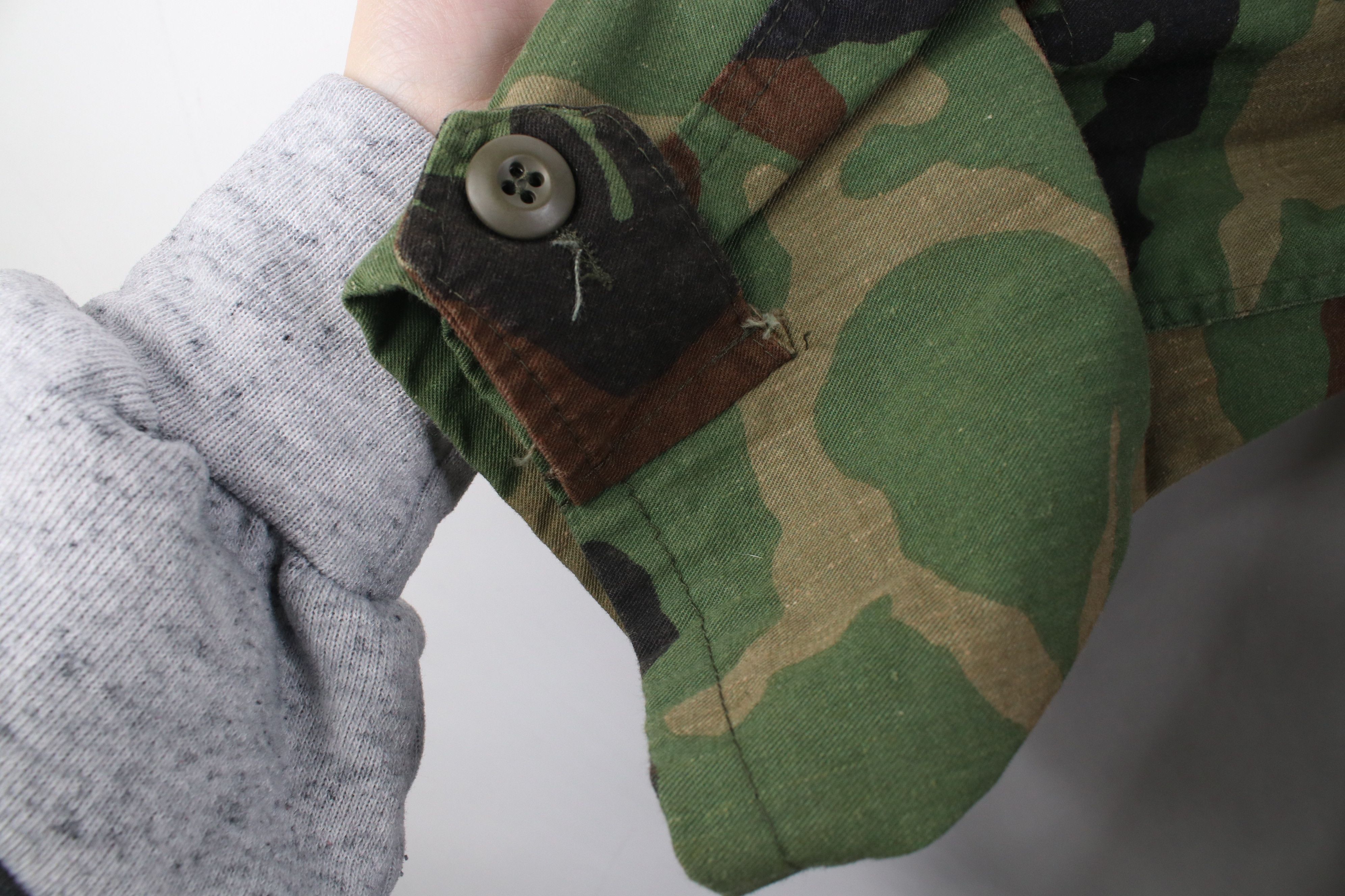 Vintage Vintage 90s USGI Camouflage Battle Fatigue Coat Jacket USA Size US XL / EU 56 / 4 - 7 Thumbnail