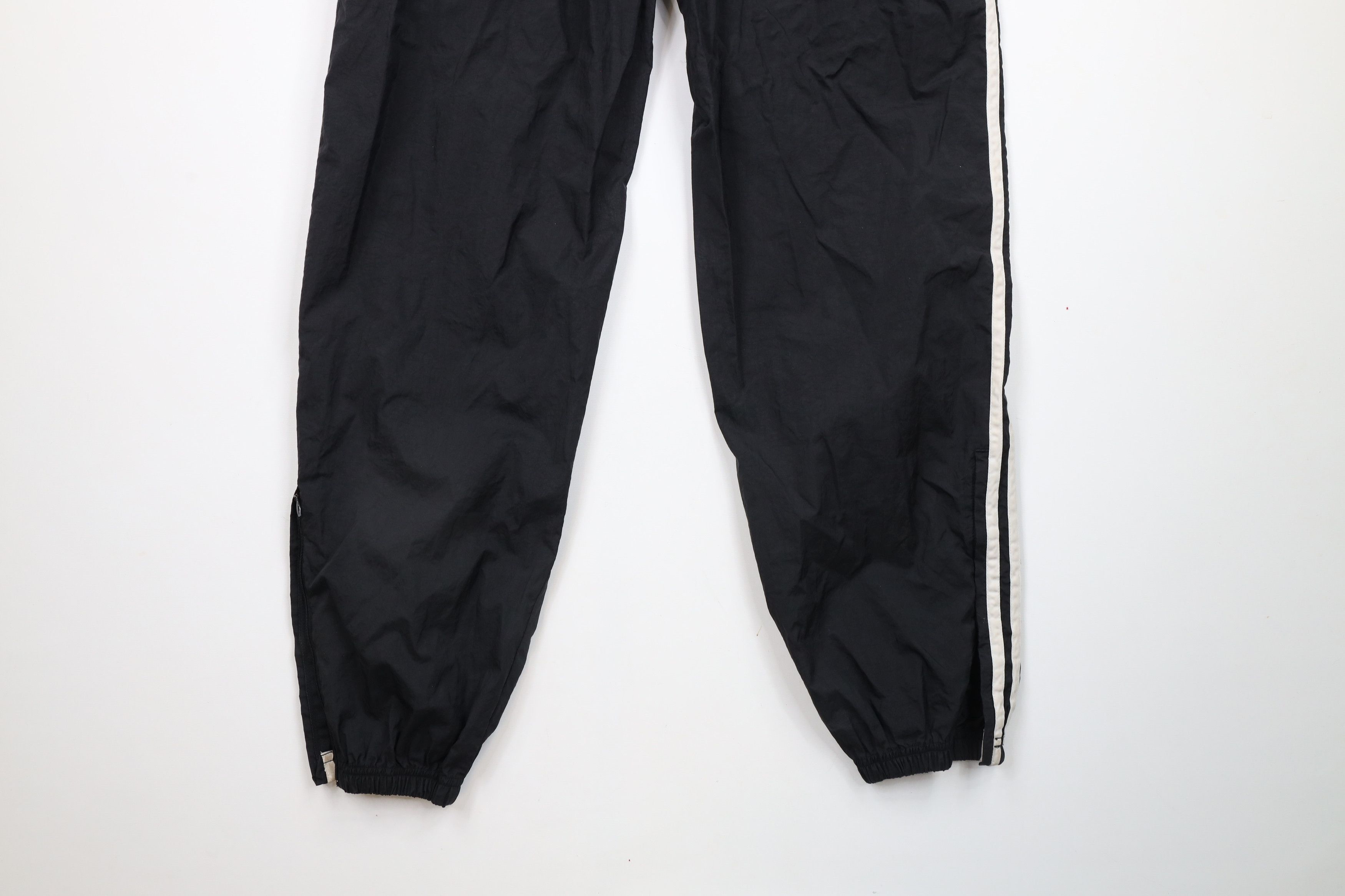 Adidas × Vintage Vintage 90s Adidas Out Striped Nylon Joggers Pants Black Size US 34 / EU 50 - 12 Thumbnail