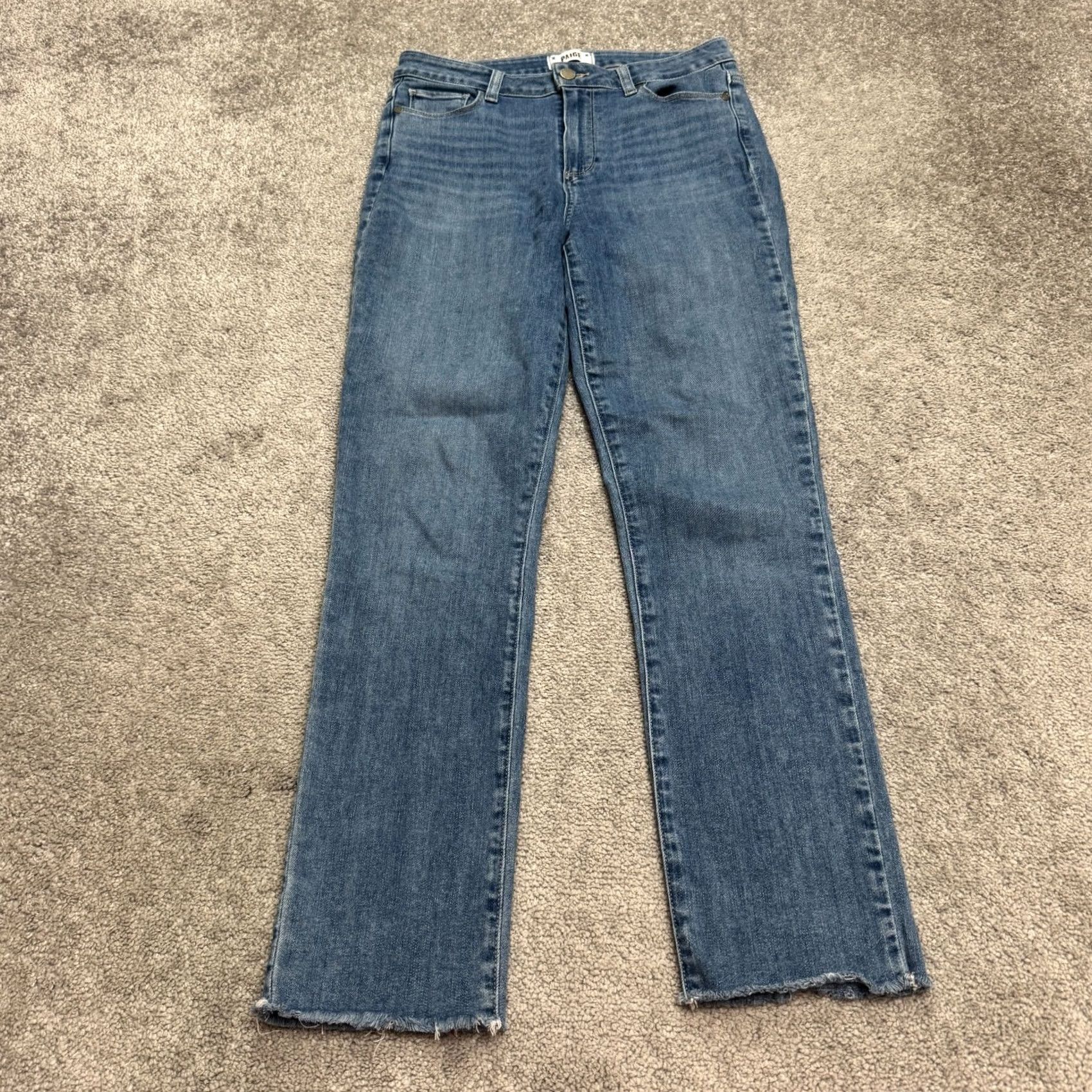 Paige Paige Hoxton Slim Jeans Women 29 Blue Medium Wash High Rise Denim Skinny 5-Pocket Size 29" - 2 Thumbnail